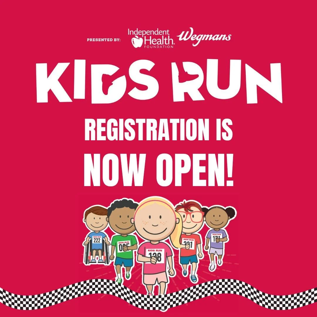 🏁 READY, SET, GO!! 🏃🏼&zwj;♀️🏃🏼&zwj;♂️🏃🏽
📣Registration is open for Kids Run Buffalo 2026, happening June 6th in Delaware Park! 
Sign your family up for this FREE 1.8 mile run, walk or stroll at the link in our bio. This family friendly event w