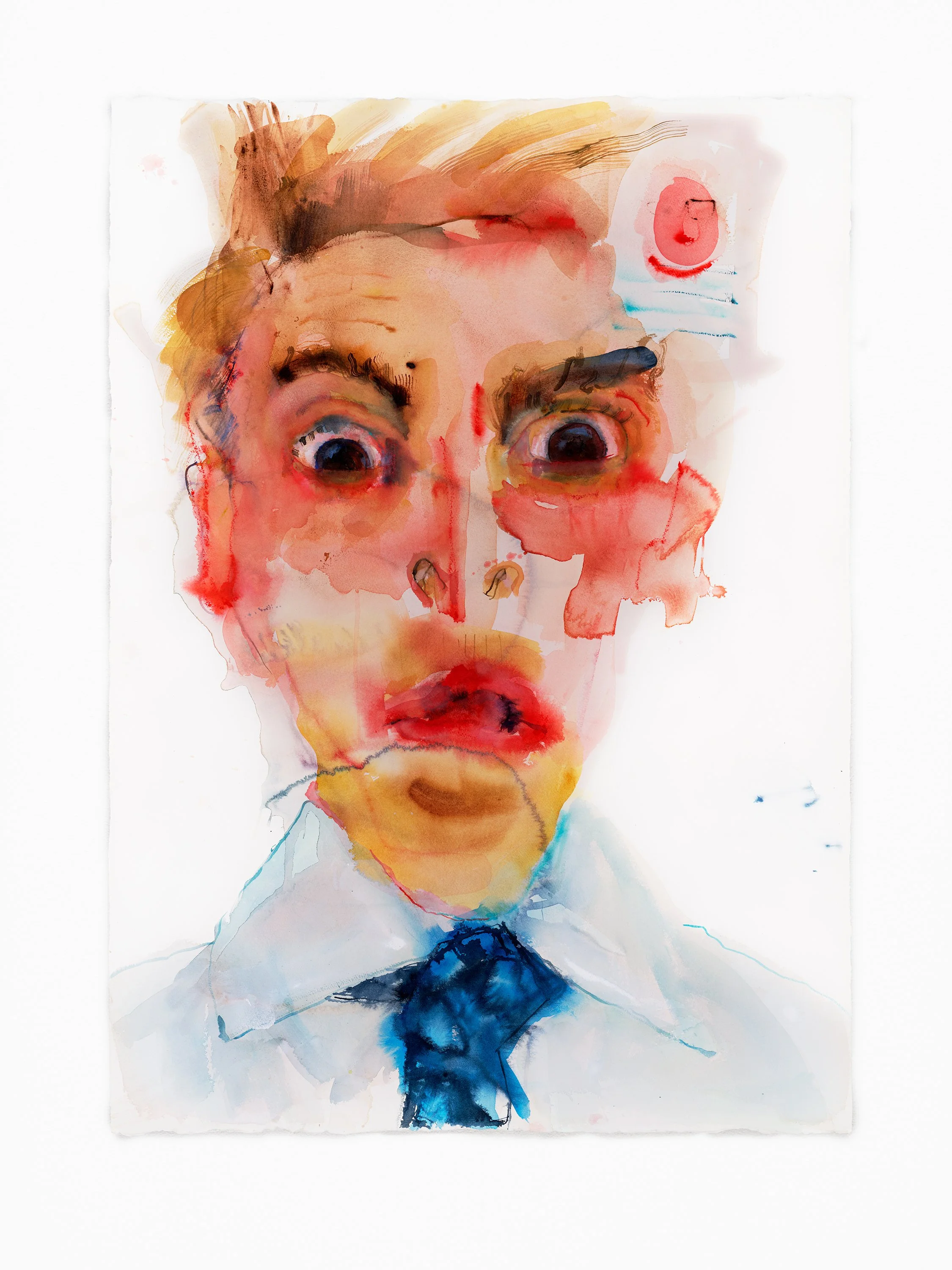 Son/Sun, 30" x 42", watercolor,  2025