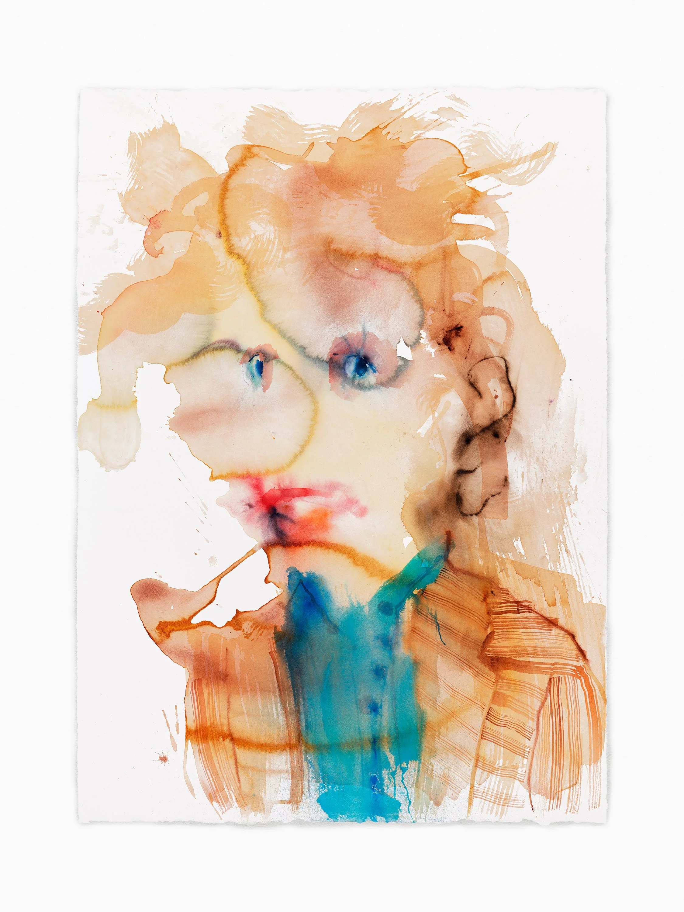 The Poet, 30" x 42", watercolor, 2025