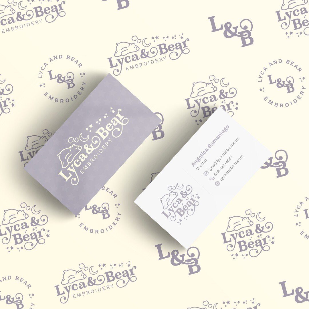 Last but not least sharing the business card for @lycaandbear

They needed to have something for customers to take away when setting up booths at farmer's markets and events. 

I highly recommend checking out their page and products. Their products a