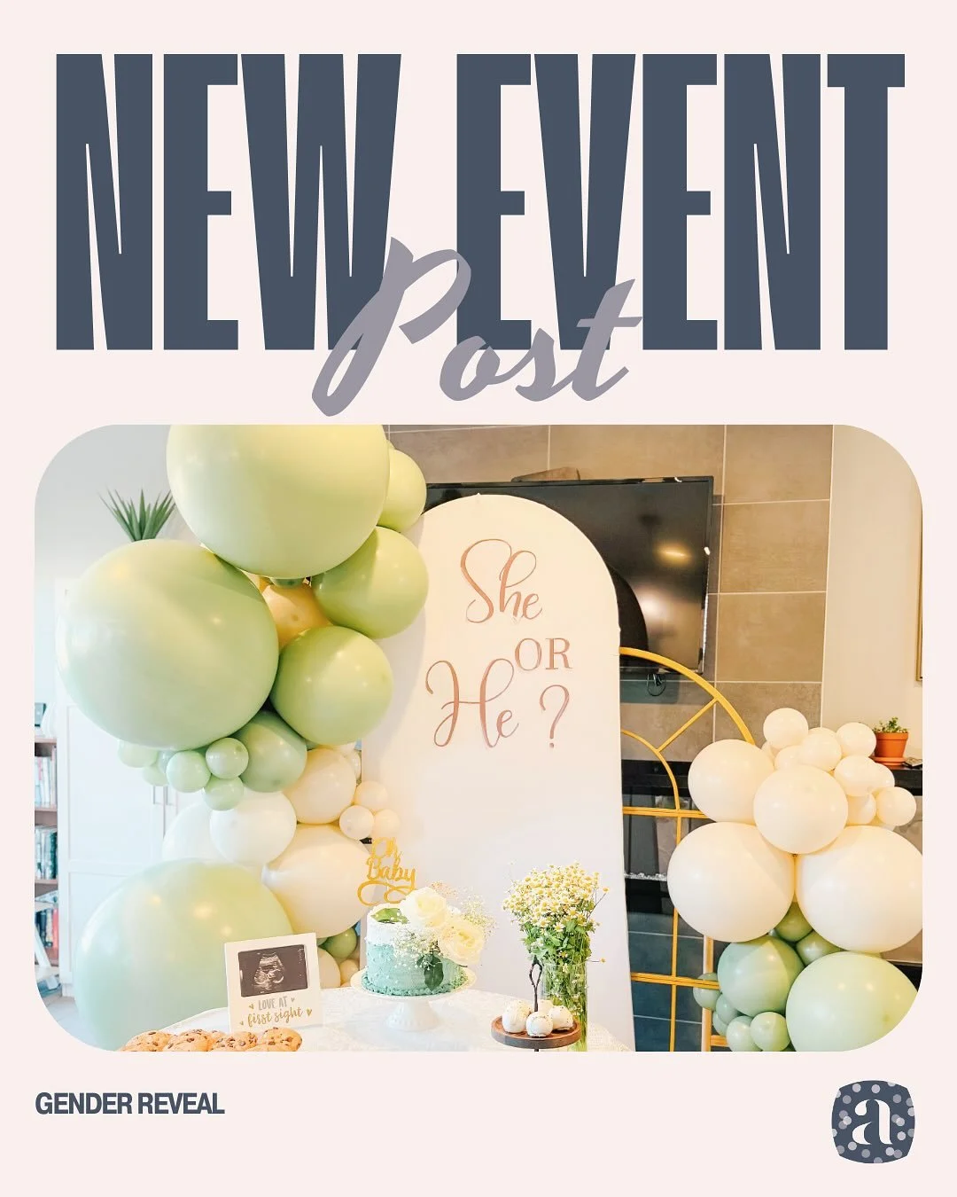 ✨ Double the arches, double the excitement! 💙💗 We loved bringing this gender reveal to life with soft sand and eucalyptus tones for the sweetest celebration. 🌿🎈 A huge shoutout to our amazing clients for sharing these gorgeous photos with us &mda