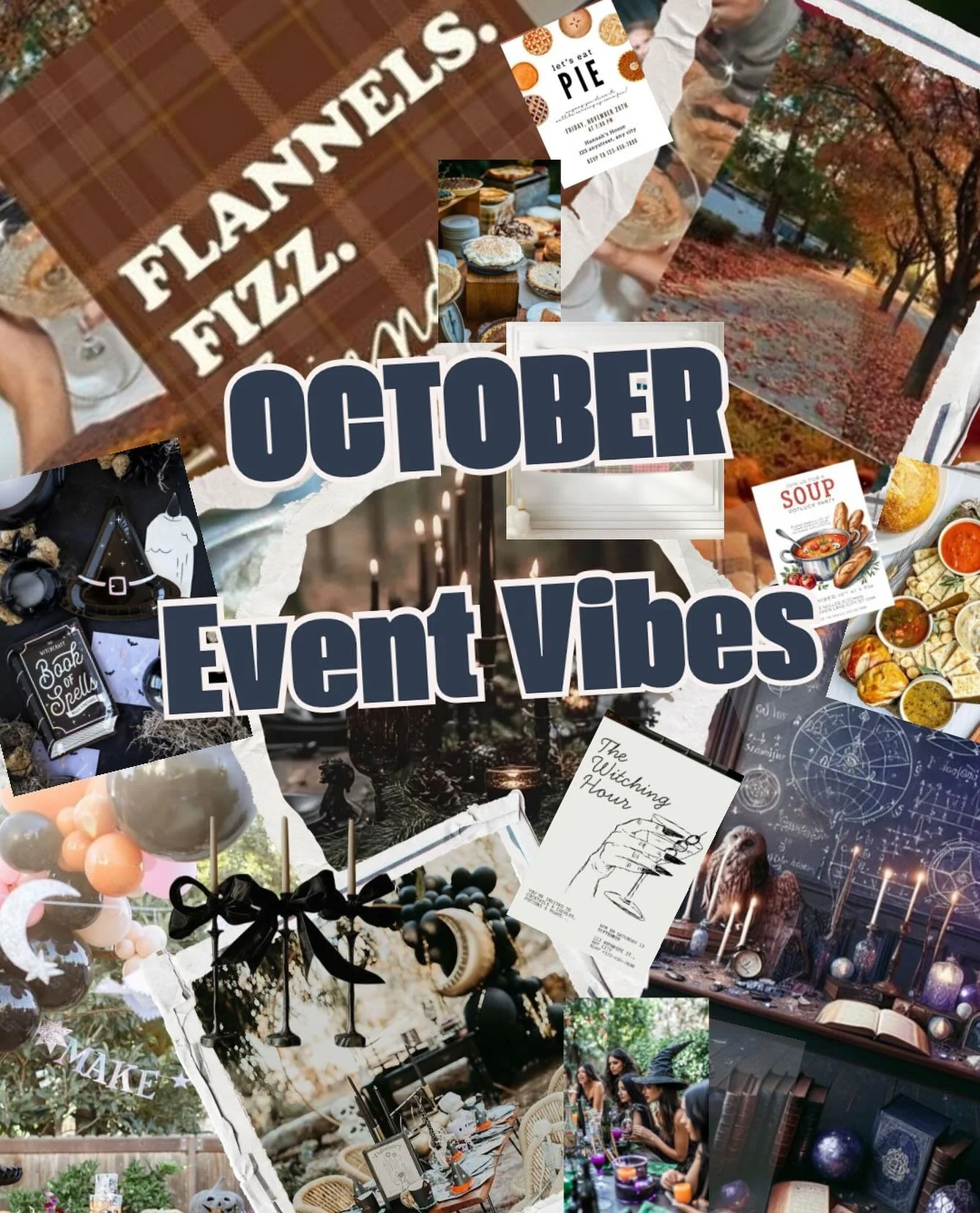 🍂✨ October is here and we&rsquo;re diving straight into the cozy event vibes ✨🍂

This season is all about gatherings that feel warm, welcoming, and just a little bit magical. Think Soup Soir&eacute;es where comfort food takes center stage, Flannels
