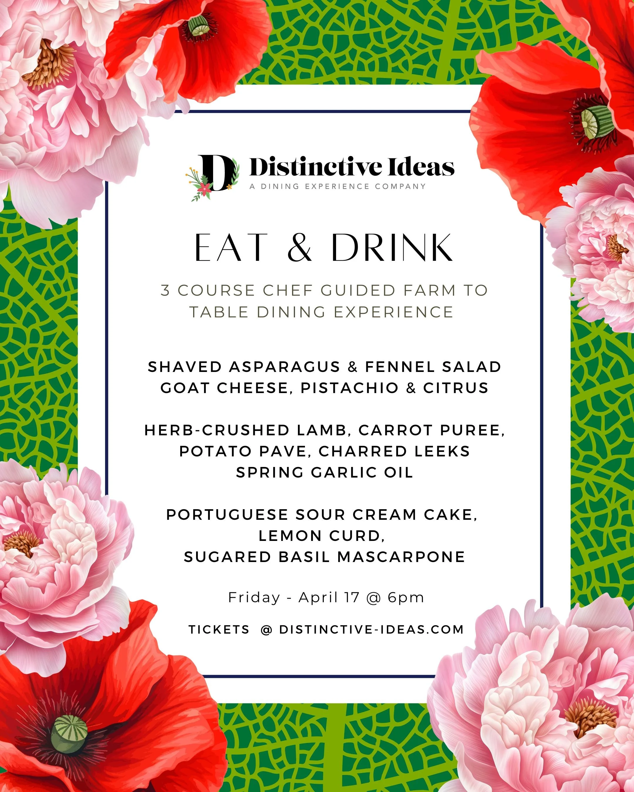 April Farm to Table Dinner