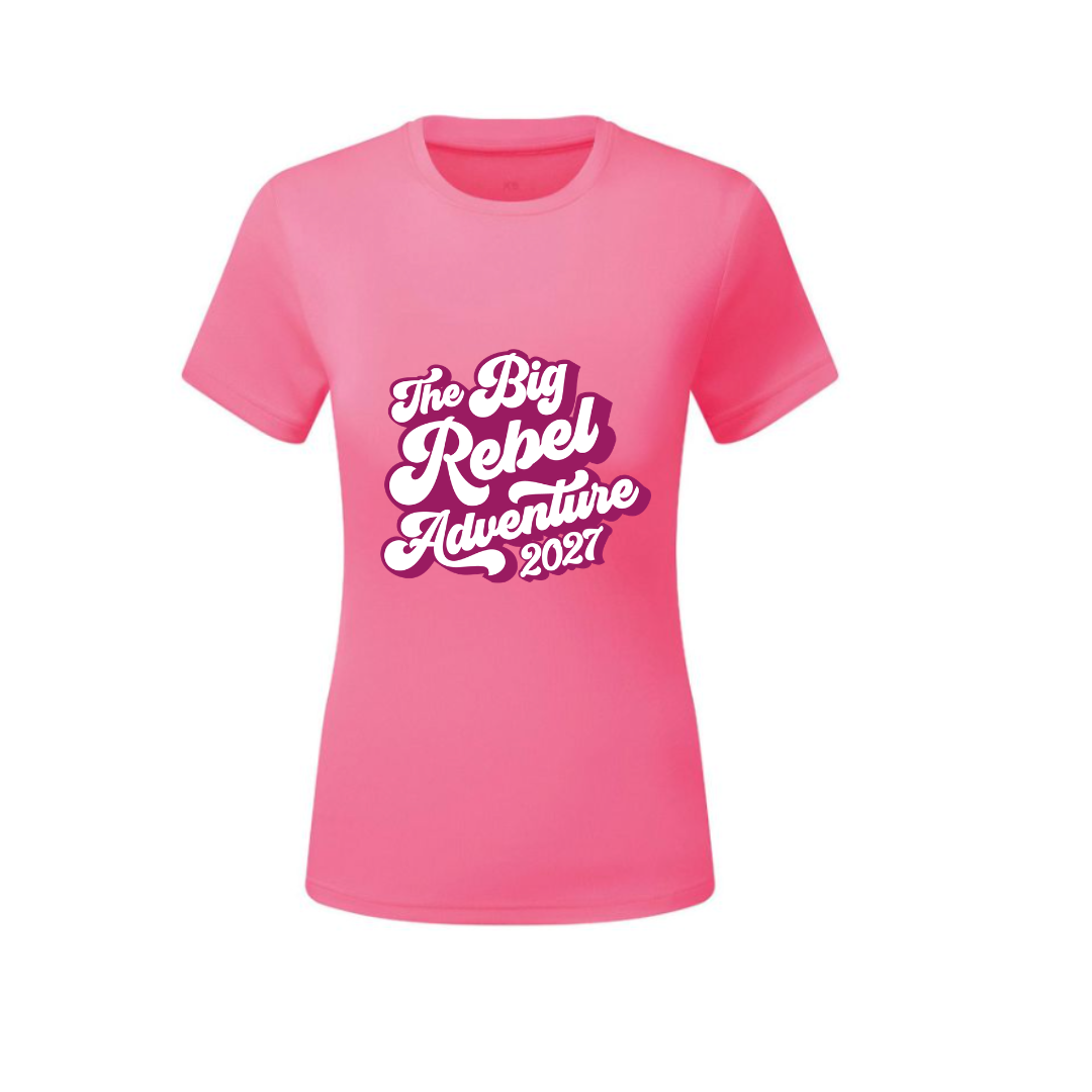 Big Rebel Adventure Sports T-Shirt 2027 - Women's Fit - Made to Order
