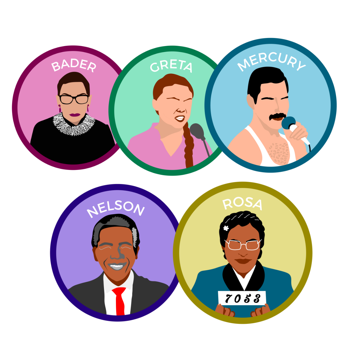 NEW - 10 Stickers on a Roll - Patrols