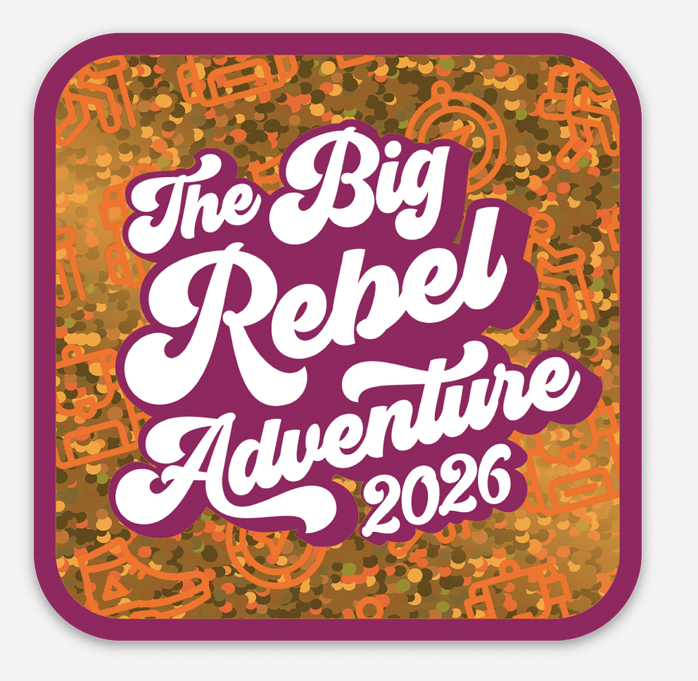 Big Rebel Adventure Glitter Sticker