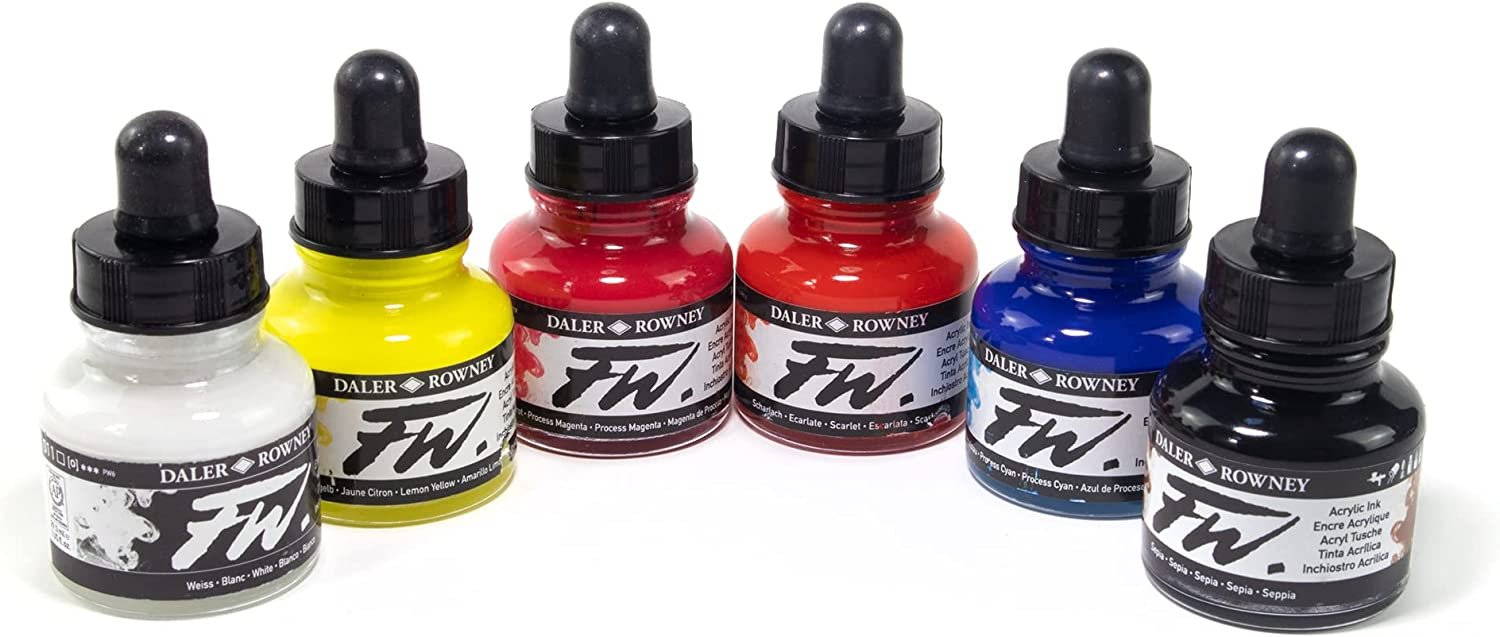 Acrylic Ink Set (6 colors)