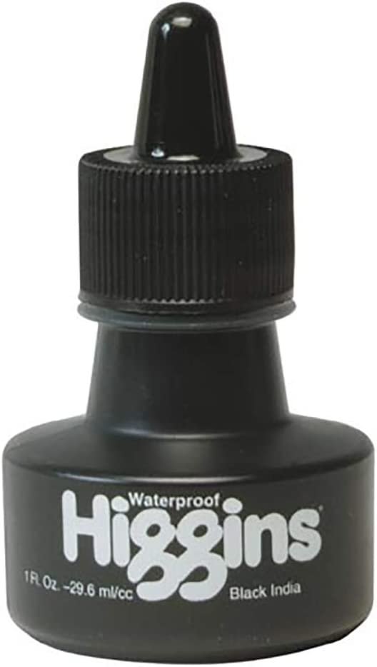 Waterproof Black India Ink (1 oz)