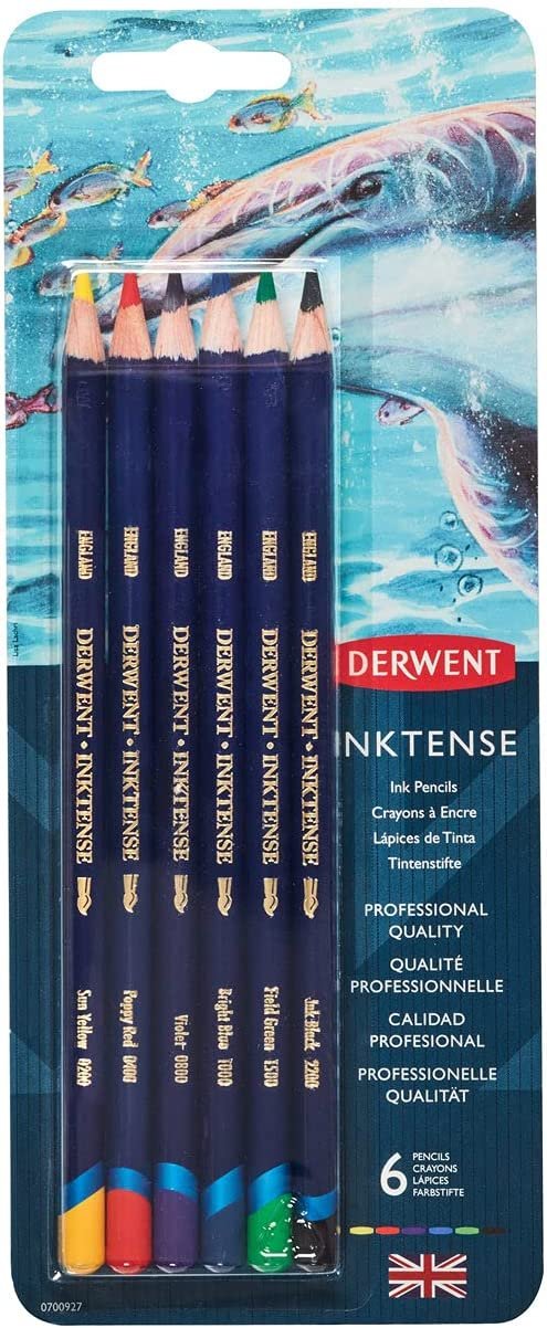 Water Soluble Pencils (6 colors)