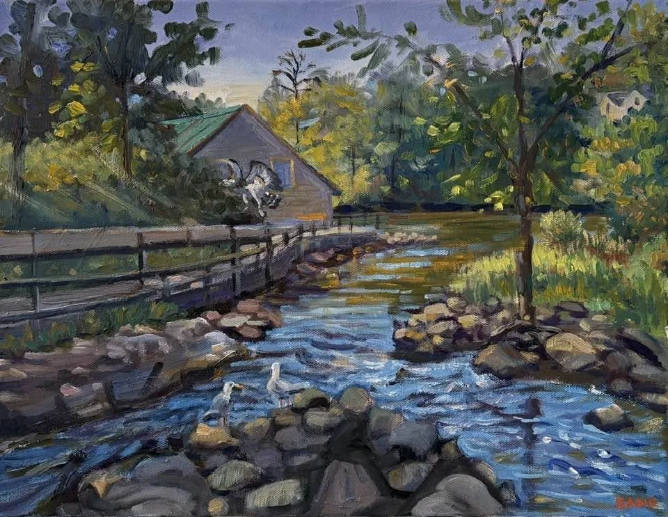 Damariscotta Fish Ladder, 14x18