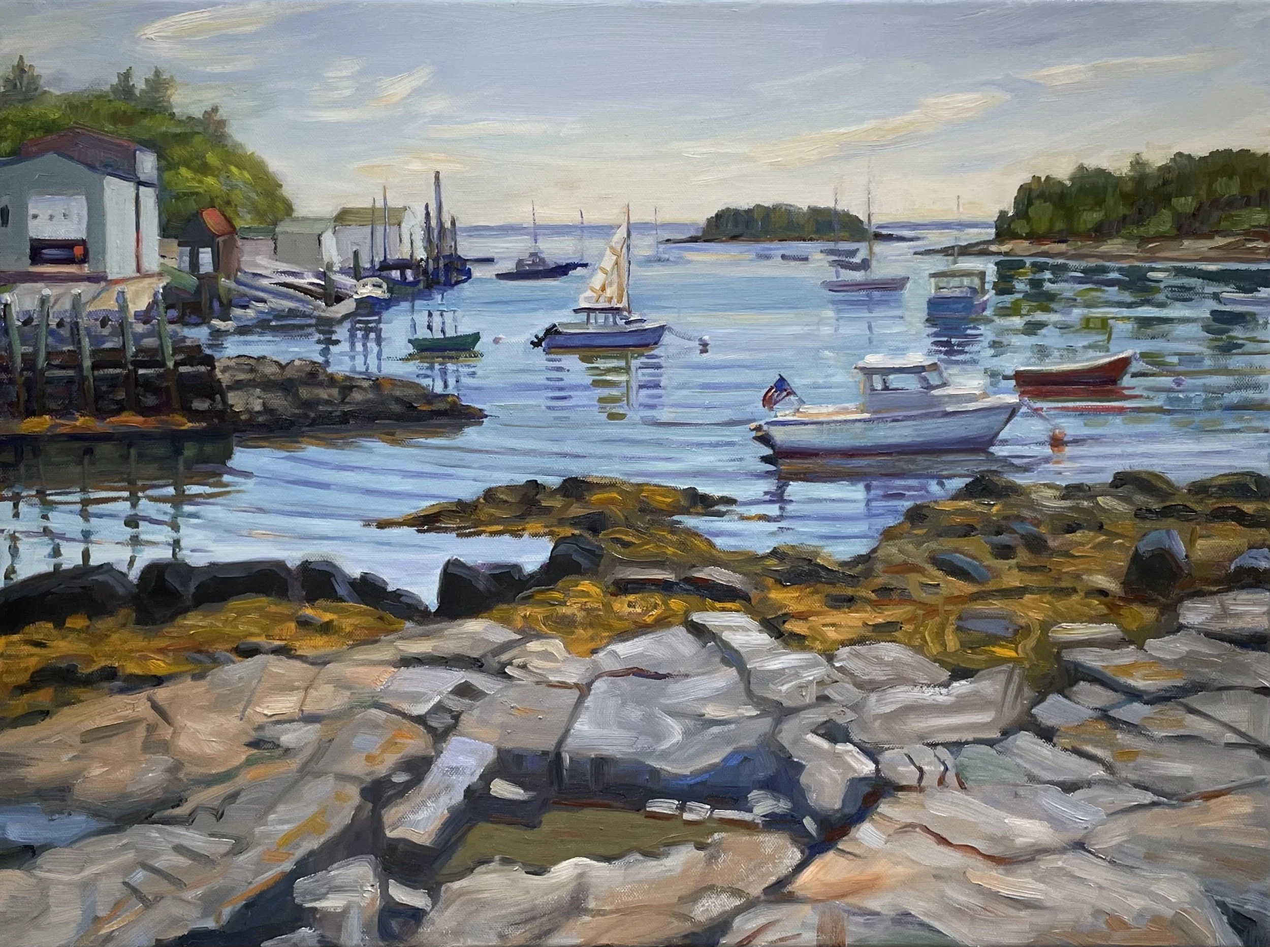 View from East Wind Inn, 20x24