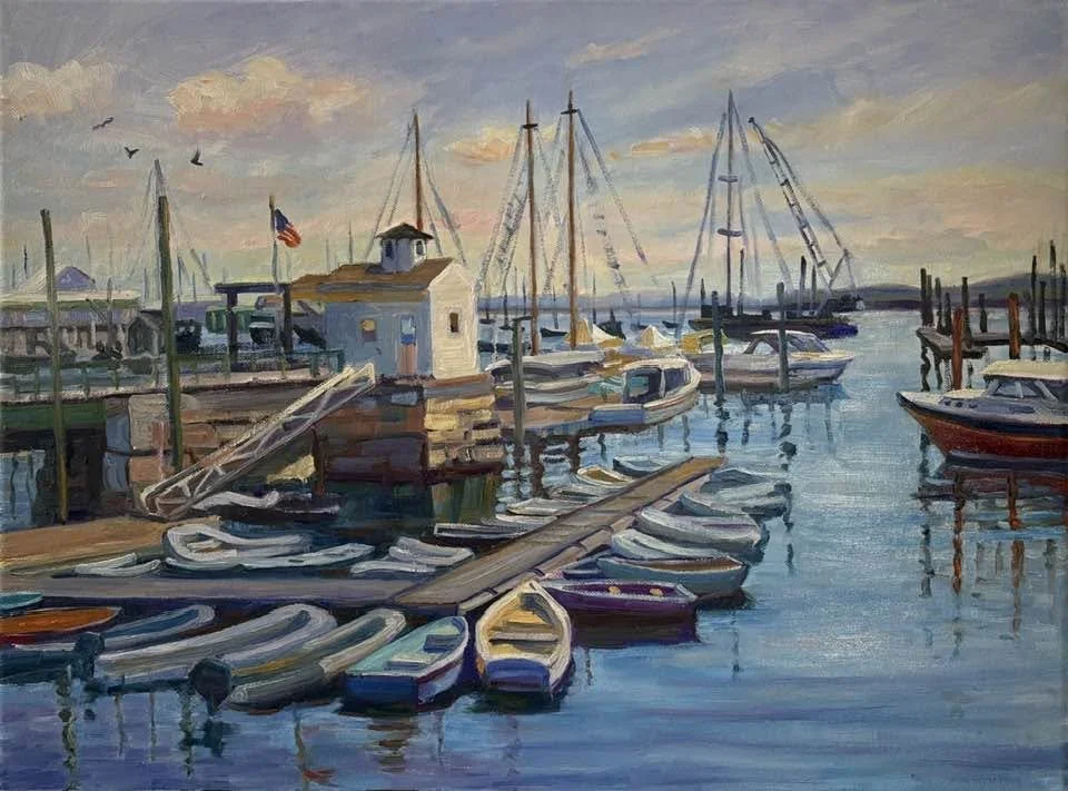 View from the Boardwalk--Rockland Harbor