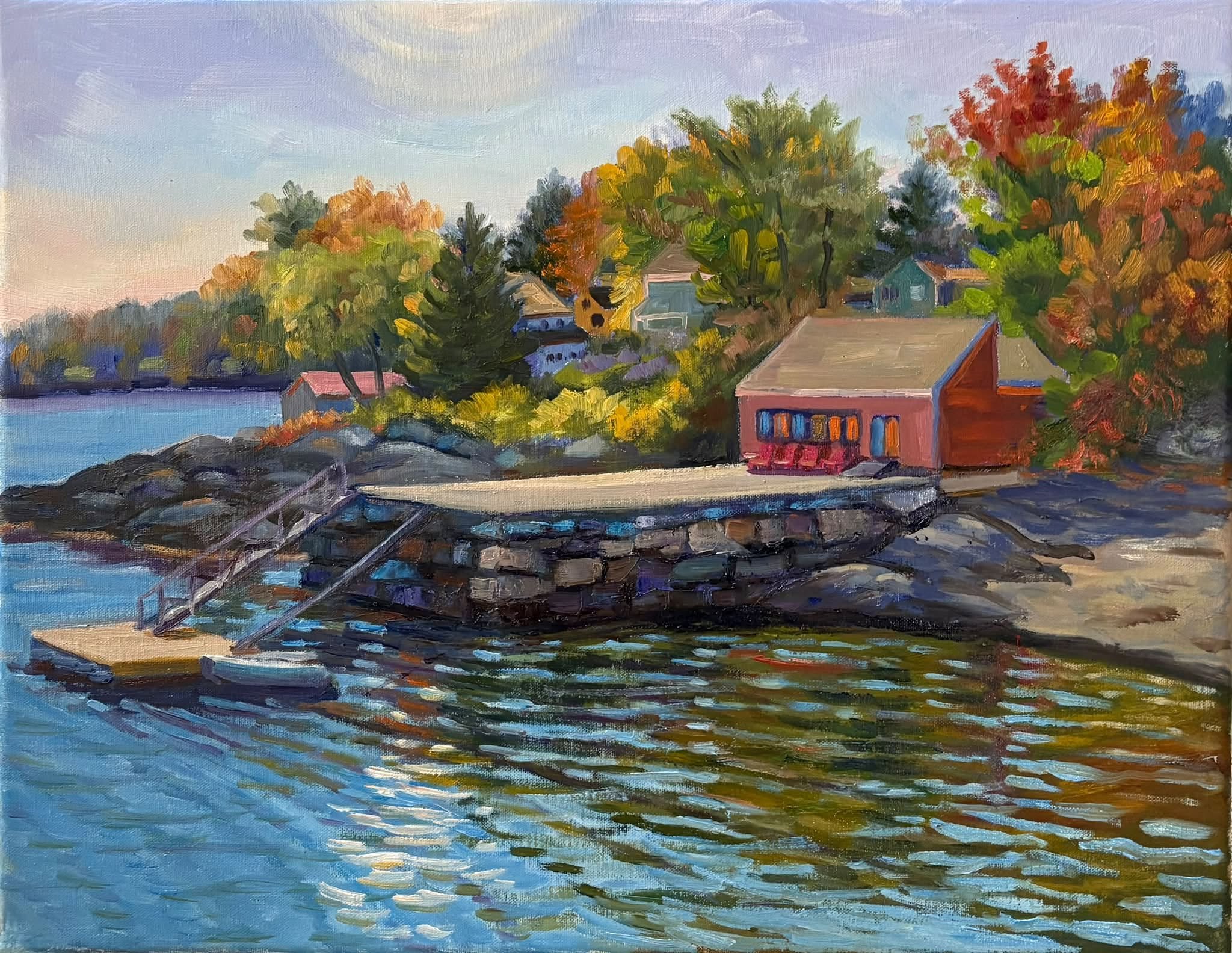 Late Afternoon at Rockport Marine Park, 14x18