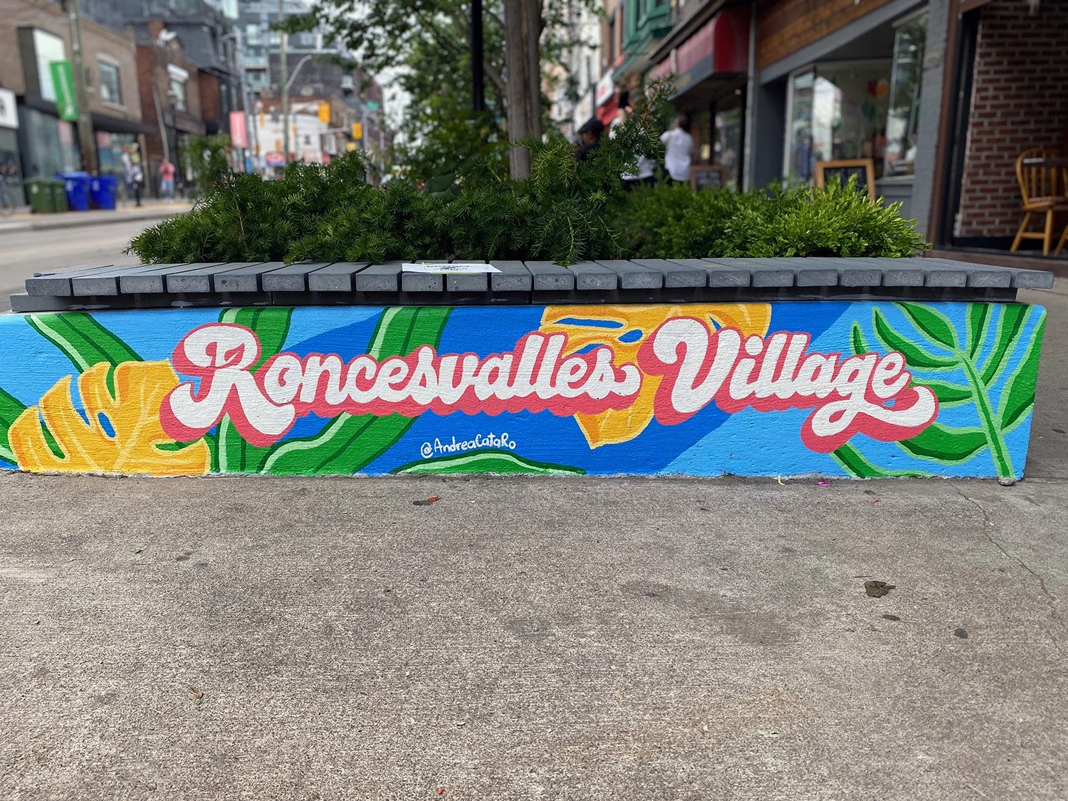 Roncesvalles lettering mural