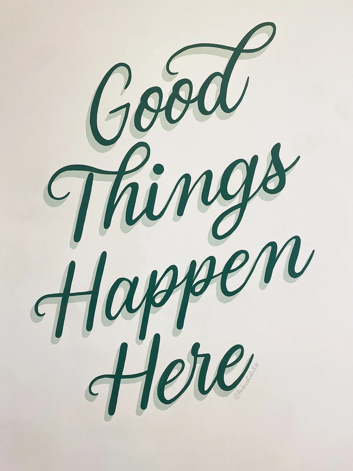 Professionelle house Lettering Mural