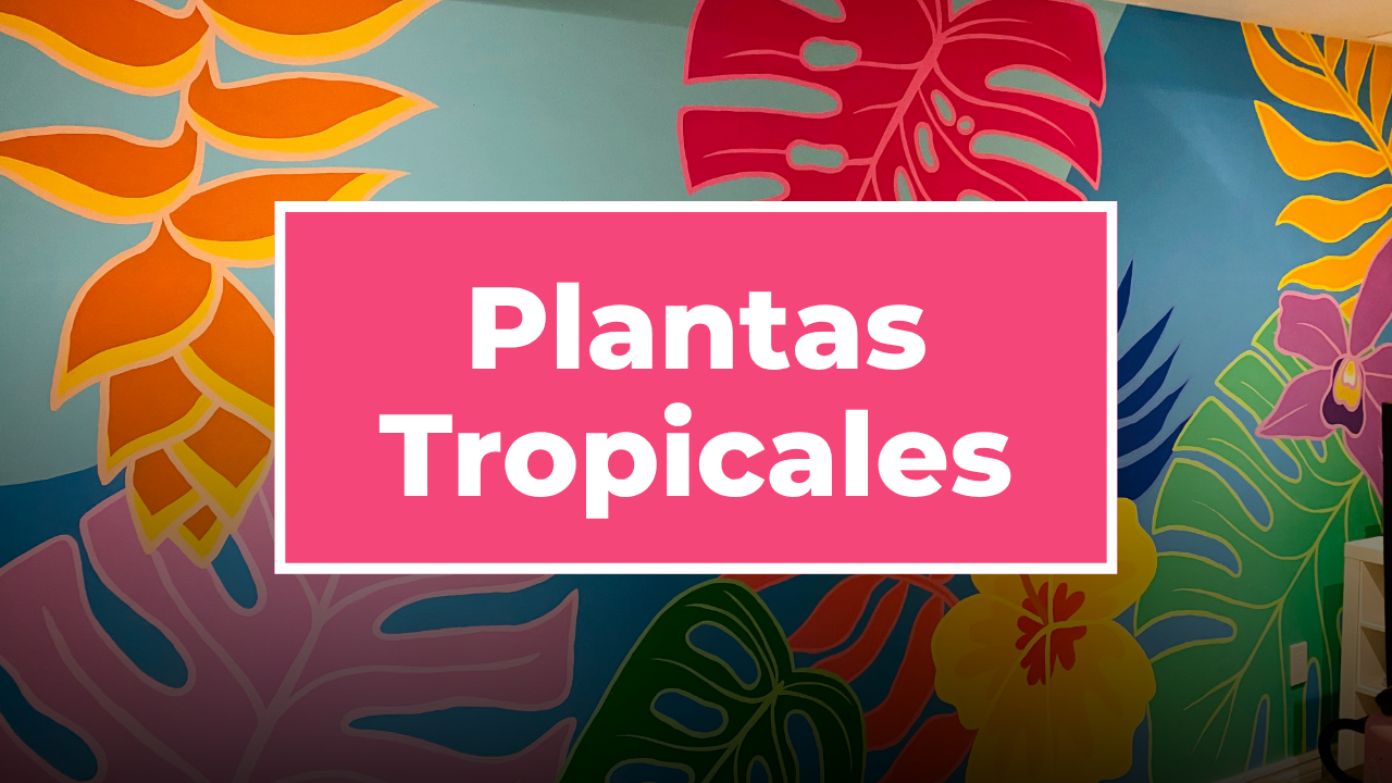 Por qué pinto plantas tropicales en mis murales