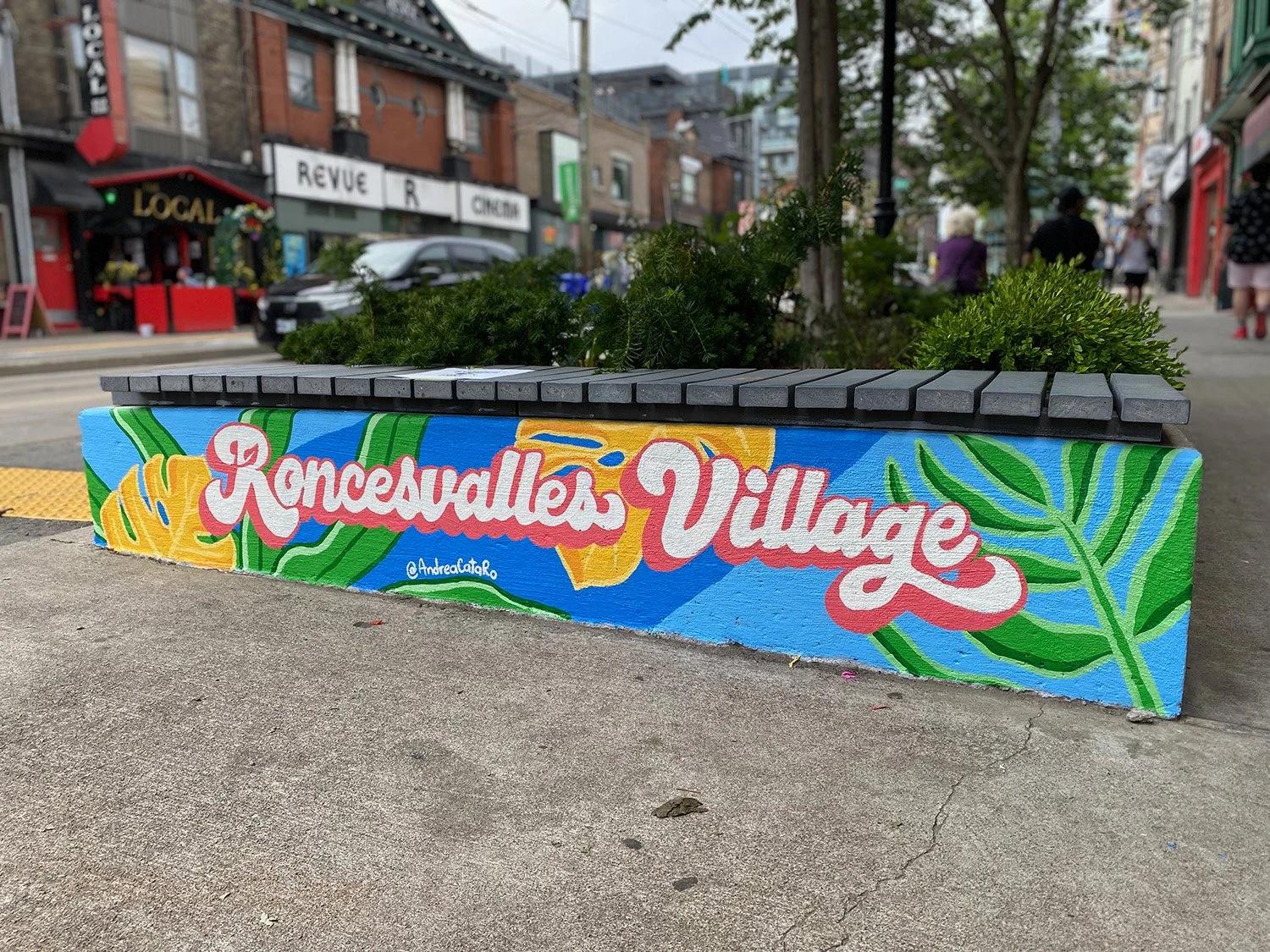 Toronto Roncesvalles Lettering mural other angle