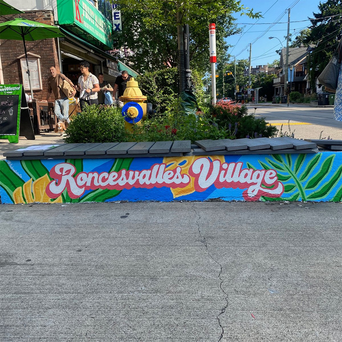Toronto Roncesvalles Lettering mural 1 of 5