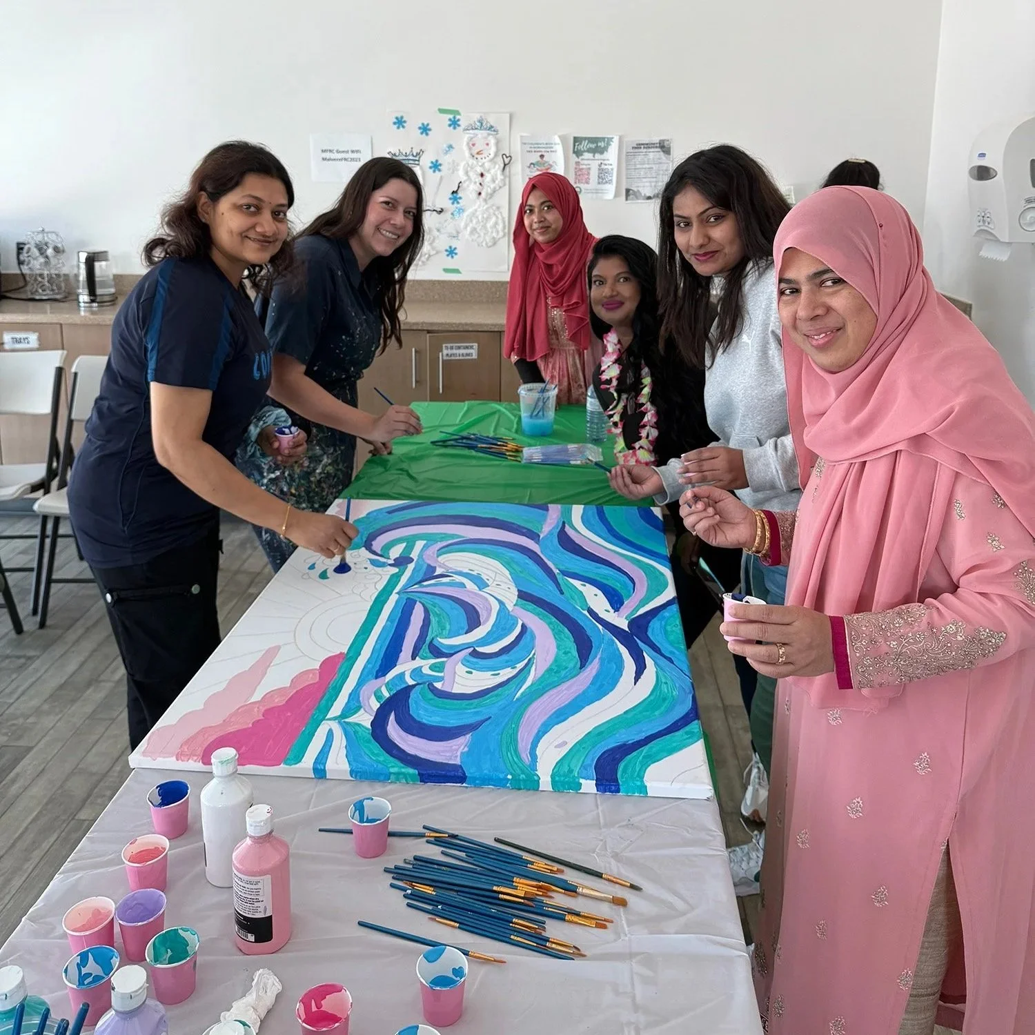Public art mural created with community in Toronto