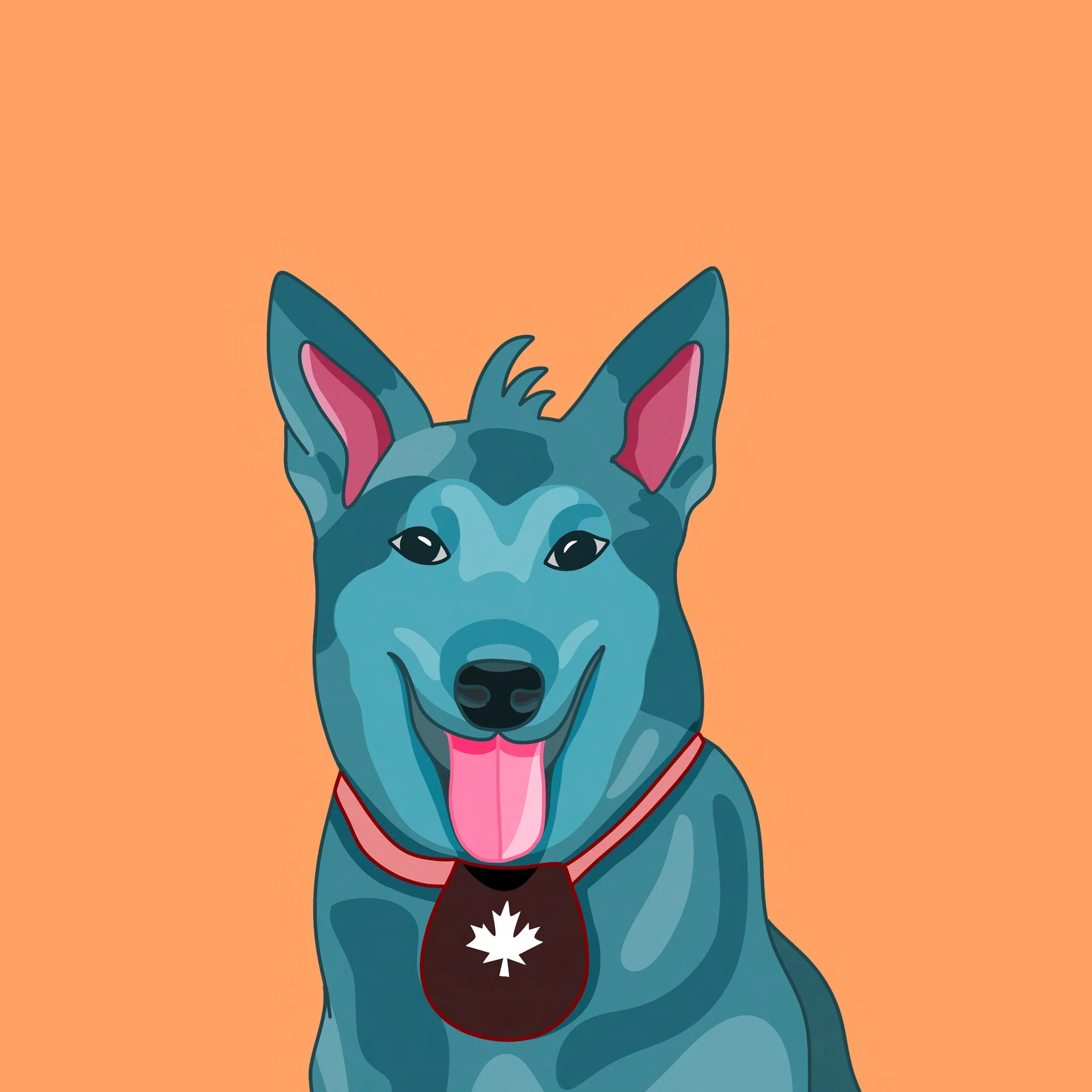 Dog Illustration- Canadian armed forces