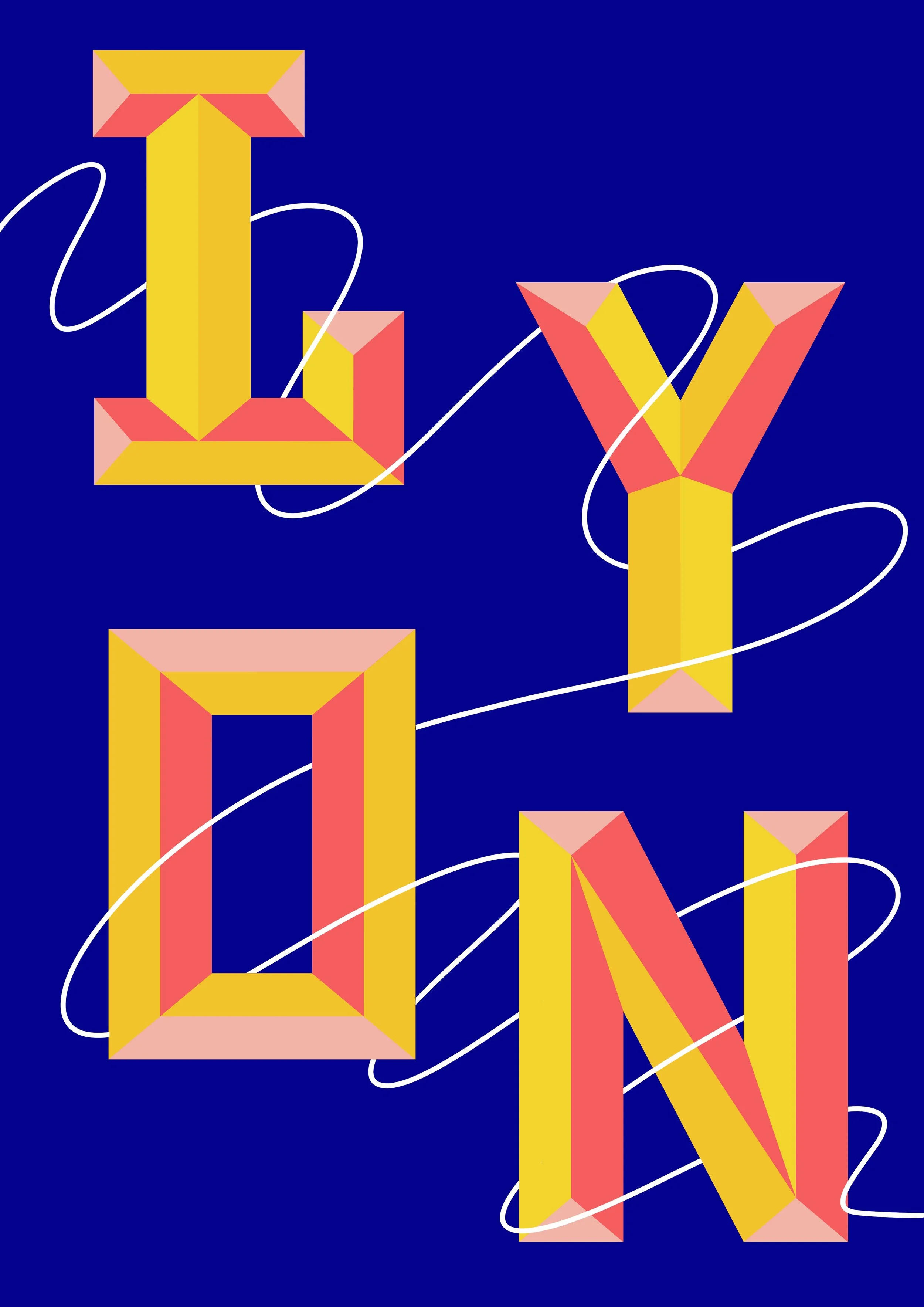 Lyon hand drawn letters, lettering art