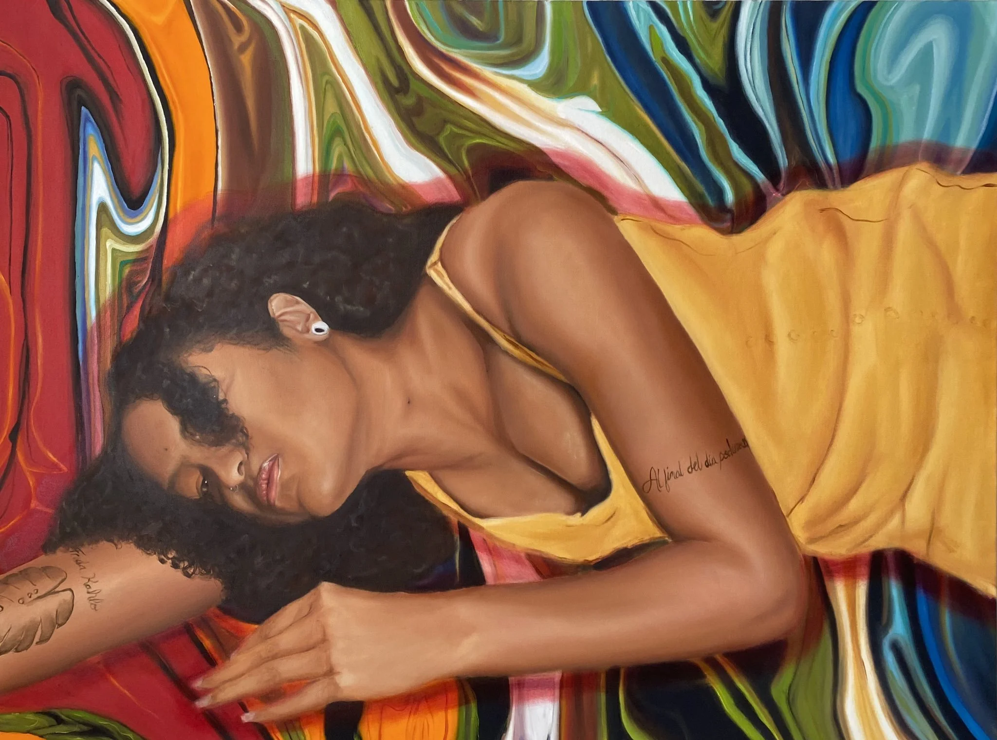 2020 Five of Cups to Ten of Swords , I can't do this anymore 36" x 48" Oil on Canvas