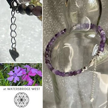 Anklet with Amethyst