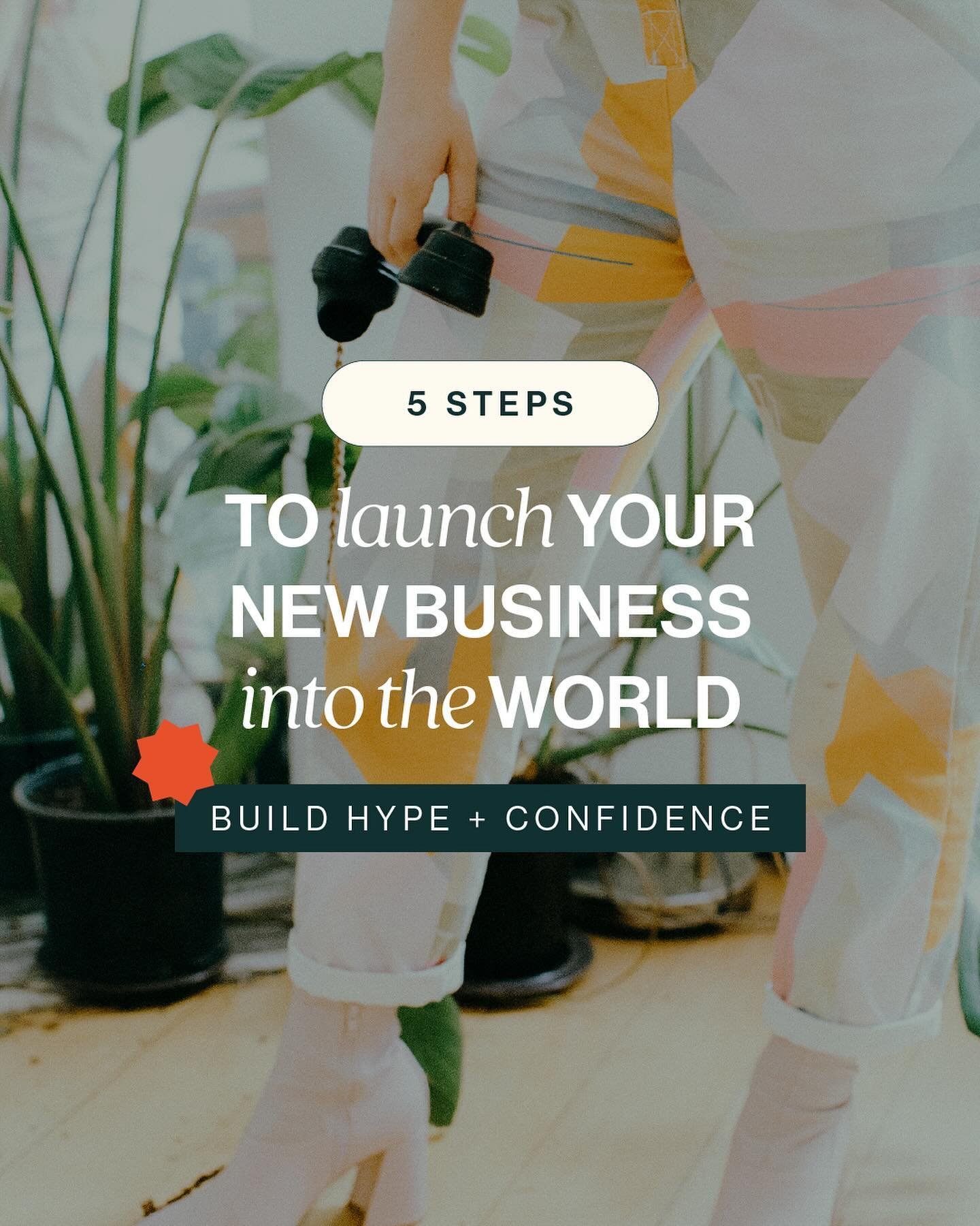 Feeling stuck with HOW to launch your business? 

It can feel so overwhelming to put your business baby out into the world 🤯

That&rsquo;s why I&rsquo;ve made a handy 5-step checklist for you to&hellip; 

✨ build hype
✨ gain confidence 
✨ and launch