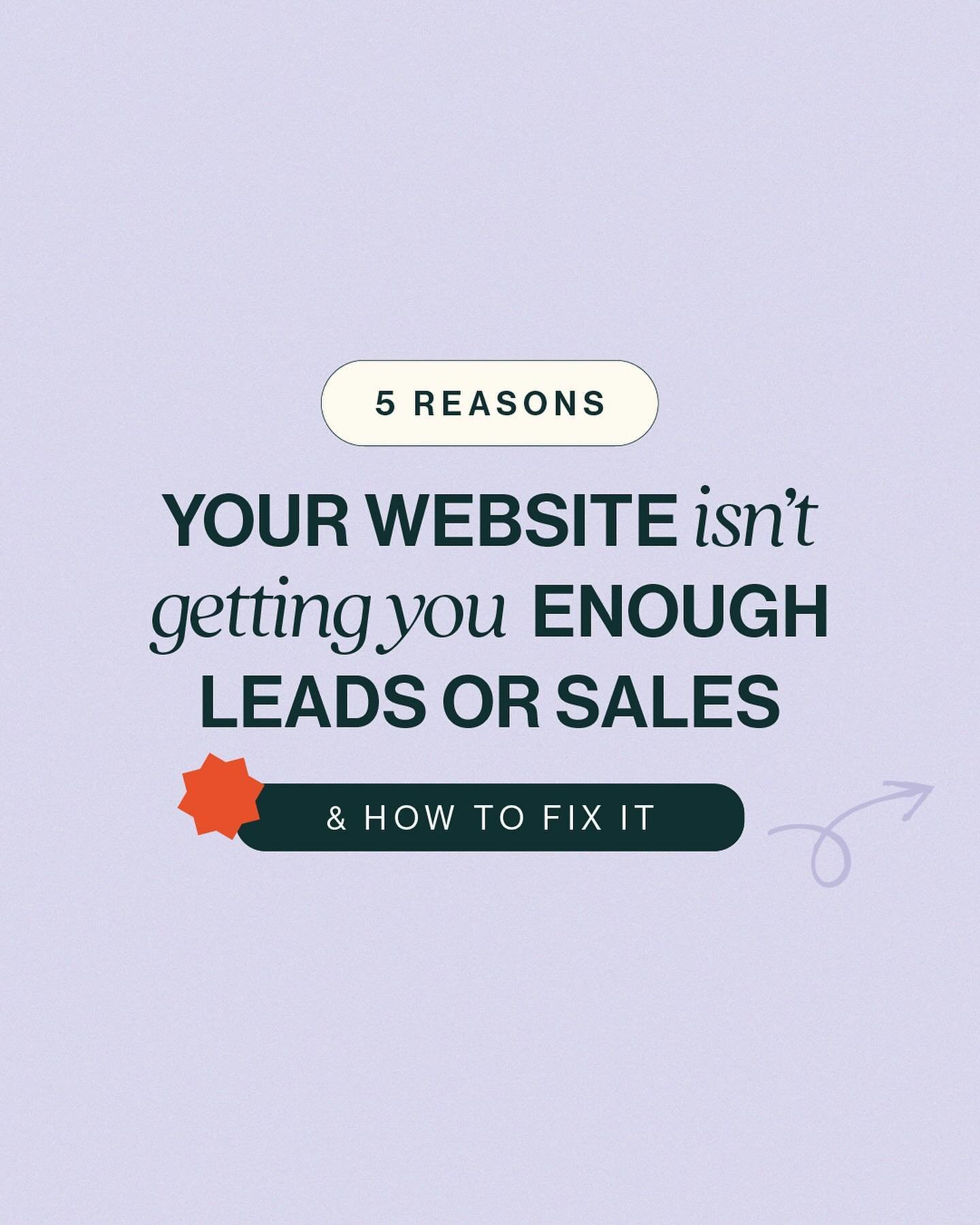 Want more leads and sales from your website? 🤑

DUH, of course you do 

Here are some not-so-secret ways to boost your website conversions ❤️&zwj;🔥

You&rsquo;re jumping straight into the hard sell 👉 Show off your dazzling personality BEFORE tryin