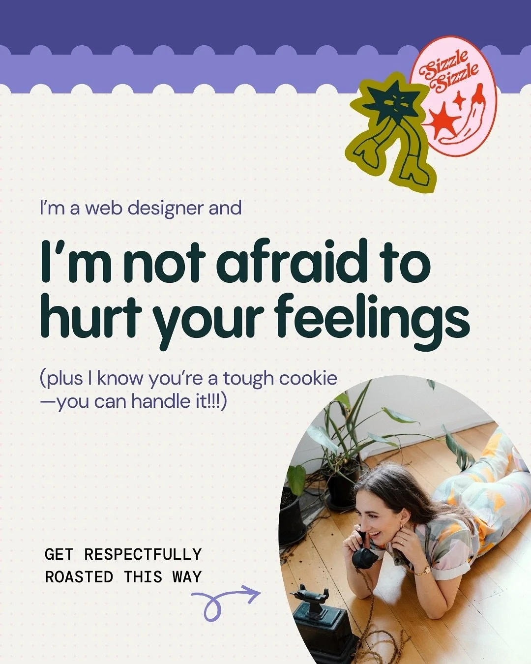 Oh? You wanna to grow?? You&rsquo;d better get to it then 🫶

Personally not into &ldquo;what I would tell you if I wasn&rsquo;t afraid to hurt your feelings&rdquo;&hellip; I know you&rsquo;re tough (you run a BUSINESS for goodness sake), so you can 