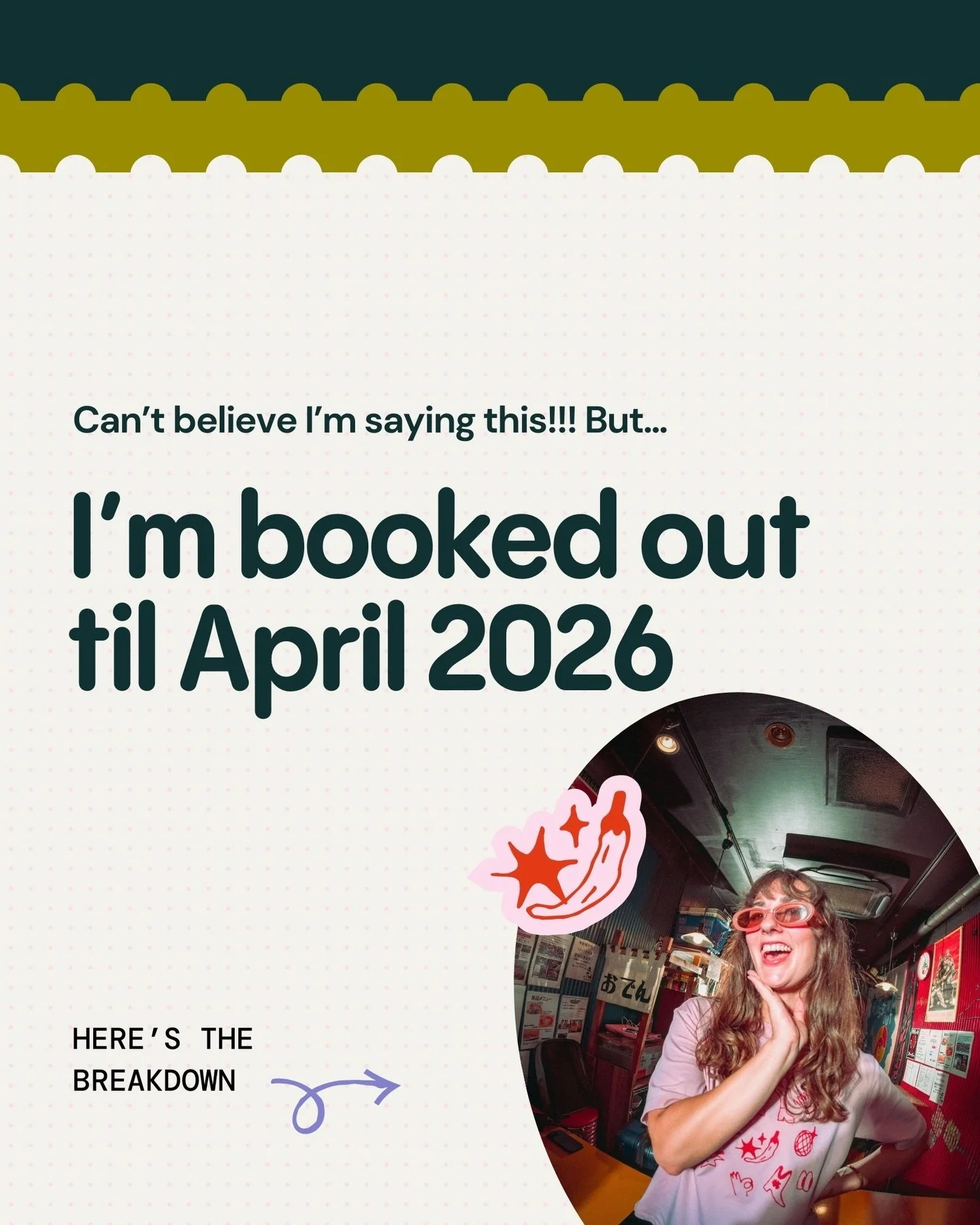 I COULD have given you my inner thoughts about this year&hellip; 👀

Like how I had some verrryyy low moments both with client work and business life 

Or how I ghosted marketing AGAIN and can&rsquo;t stop beating myself up about it 

Or how I still 