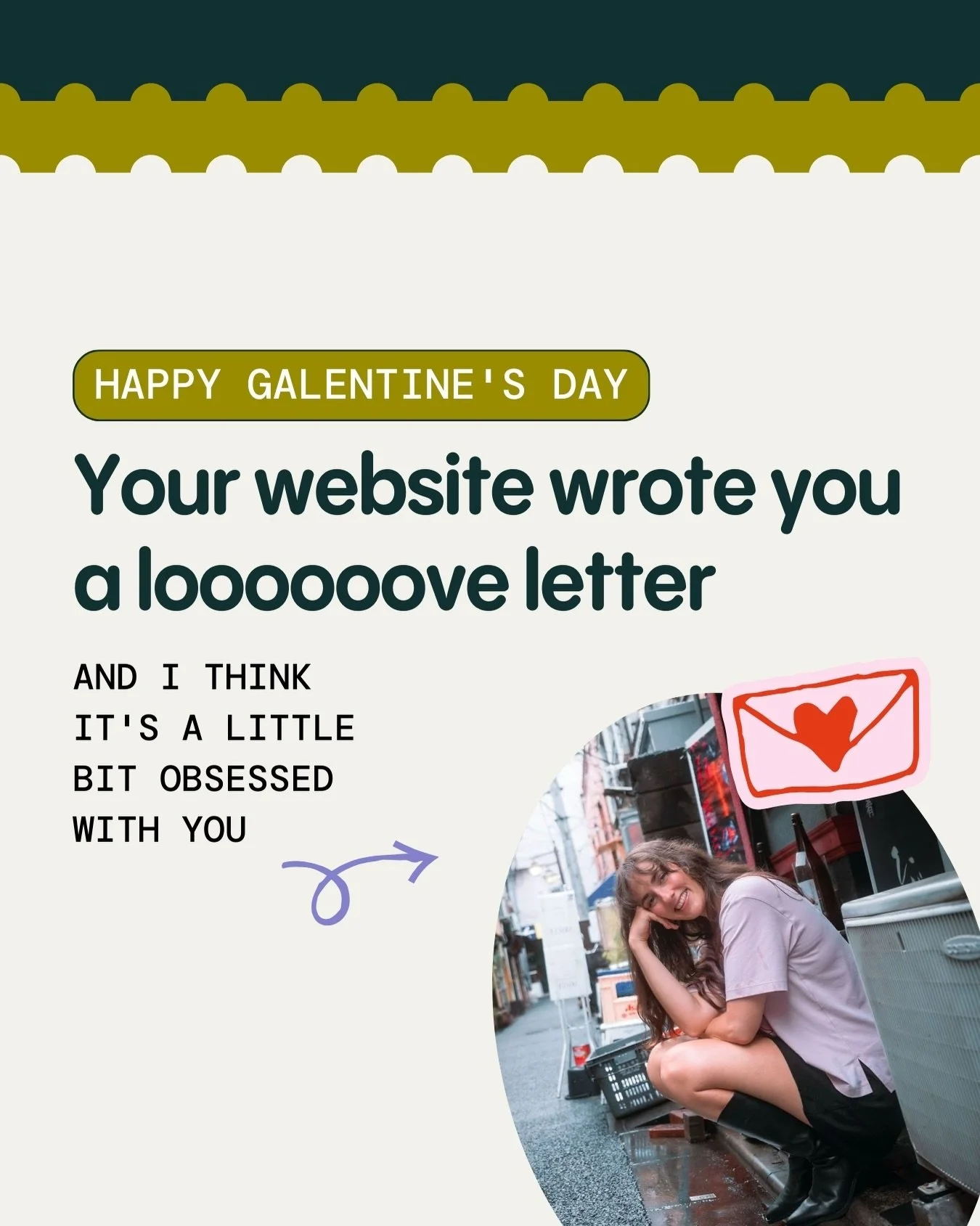 All I want for valentines is a love letter from my website 💞 (and for you to tell me which vows your website is breaking 👇!!!)