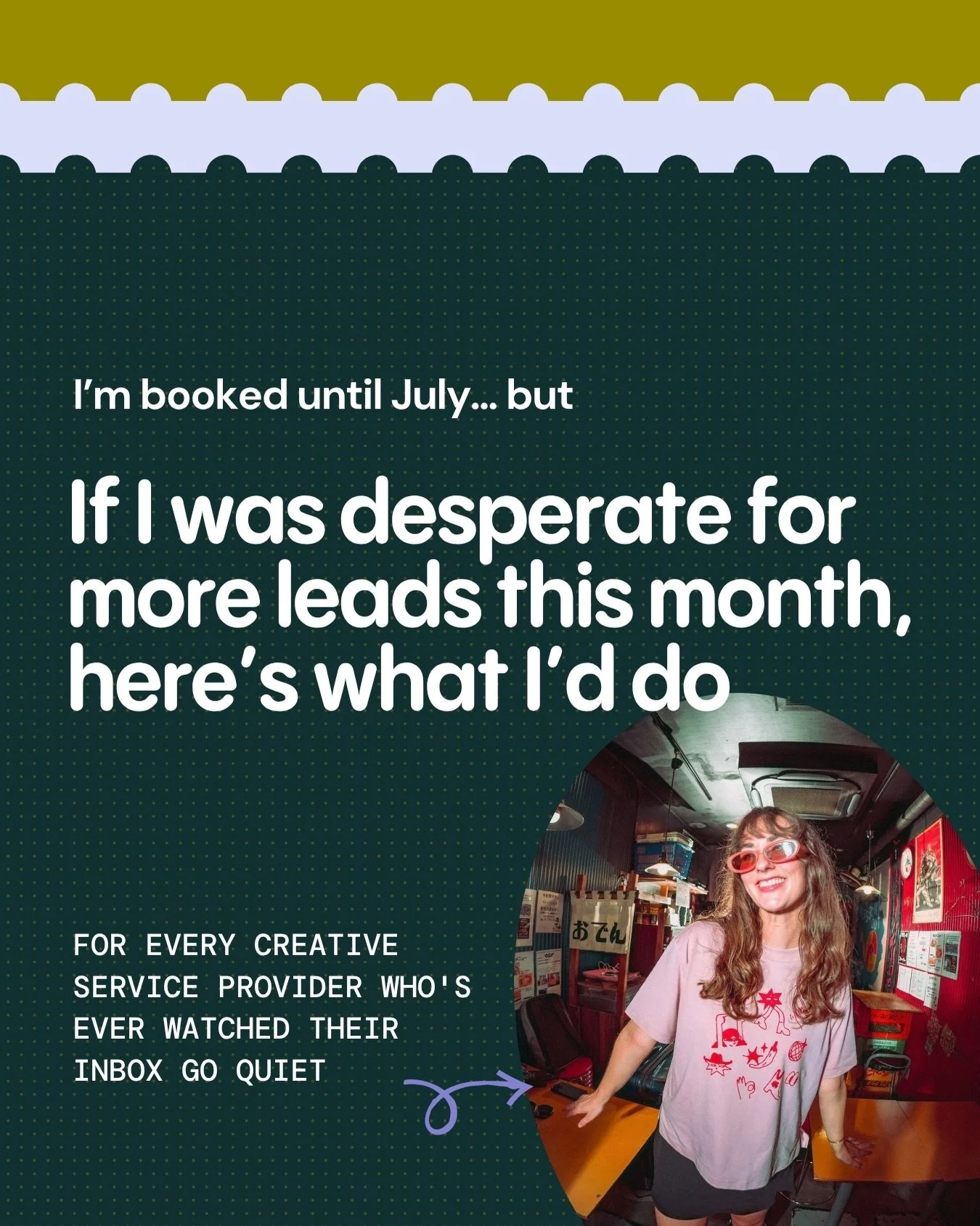 Slow month? Before you catastrophise (GUILTY)&hellip;here&rsquo;s what I&rsquo;d actually do. 

I&rsquo;m not talking about a 47-step marketing overhaul. I&rsquo;m talking about the unglamorous, un-sexy stuff that quietly moves the needle: showing up