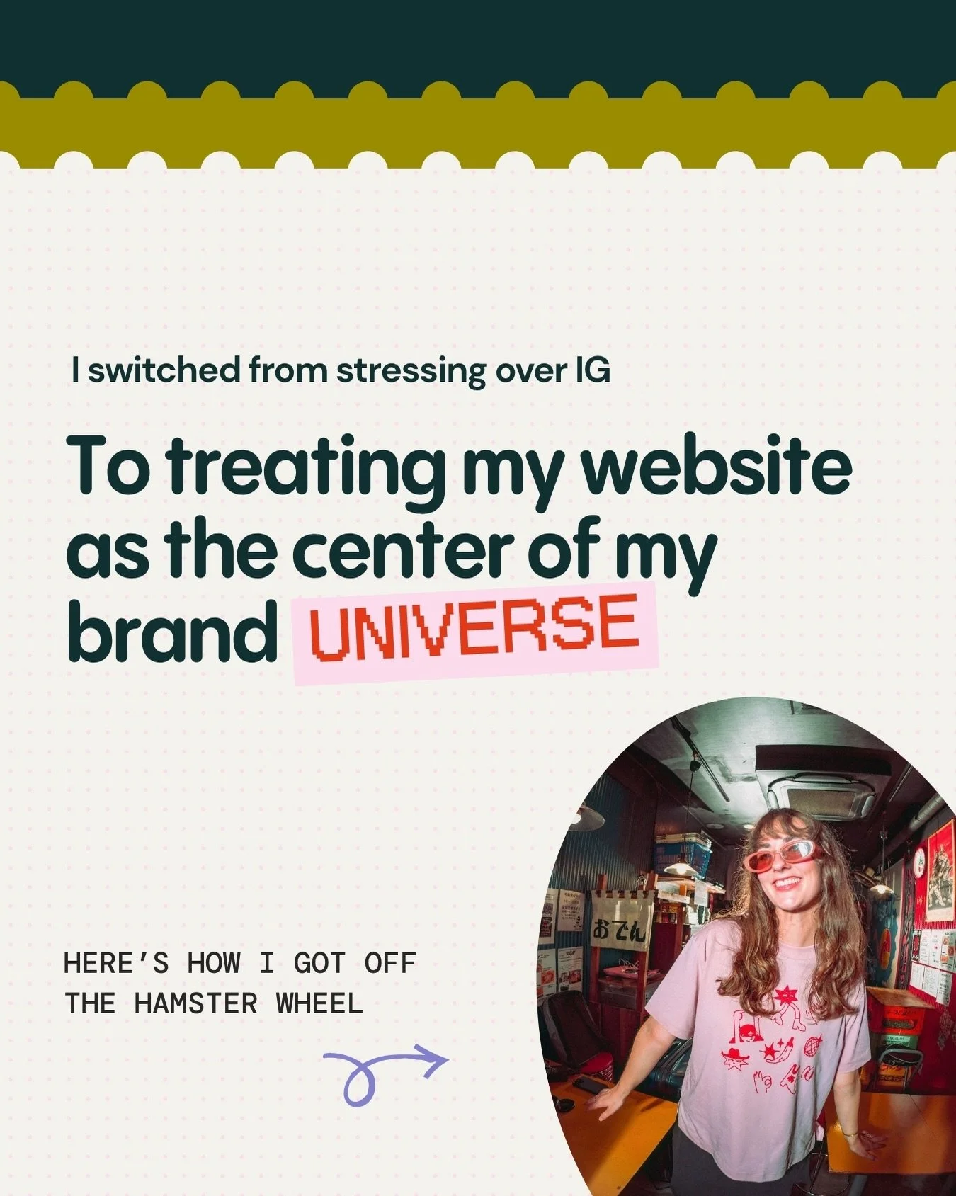 You&rsquo;re LOVING my last post on WHY I got off the hamster wheel of IG. So here&rsquo;s the HOW 👉

Mindset and habit switches to get you thinking about your beaut brand universe !!! 🪐✨

What do you want to change in your website this year?Vote i