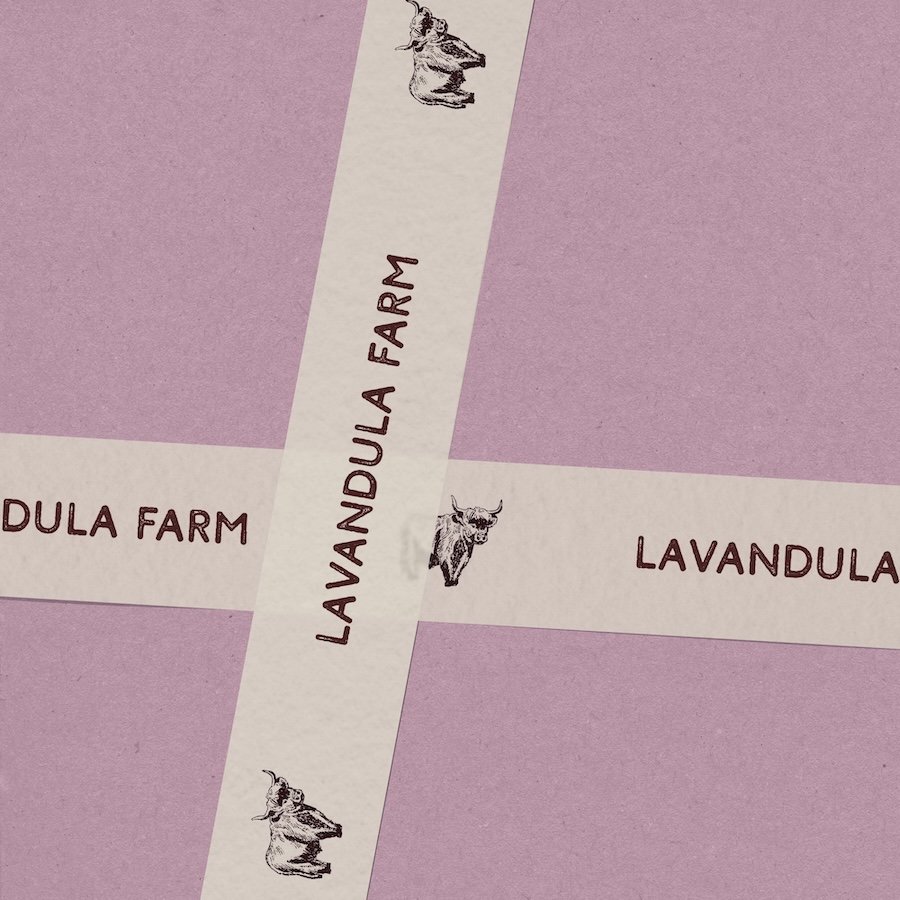 Lavandula Farm tape mockup