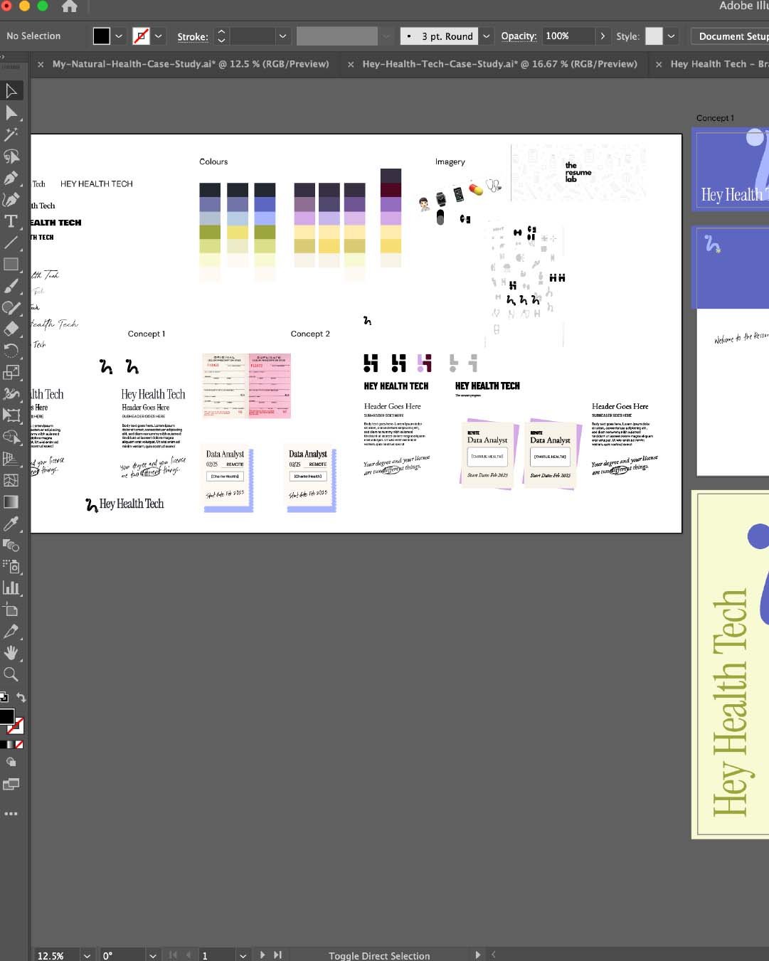 Behind the scenes: initial working file