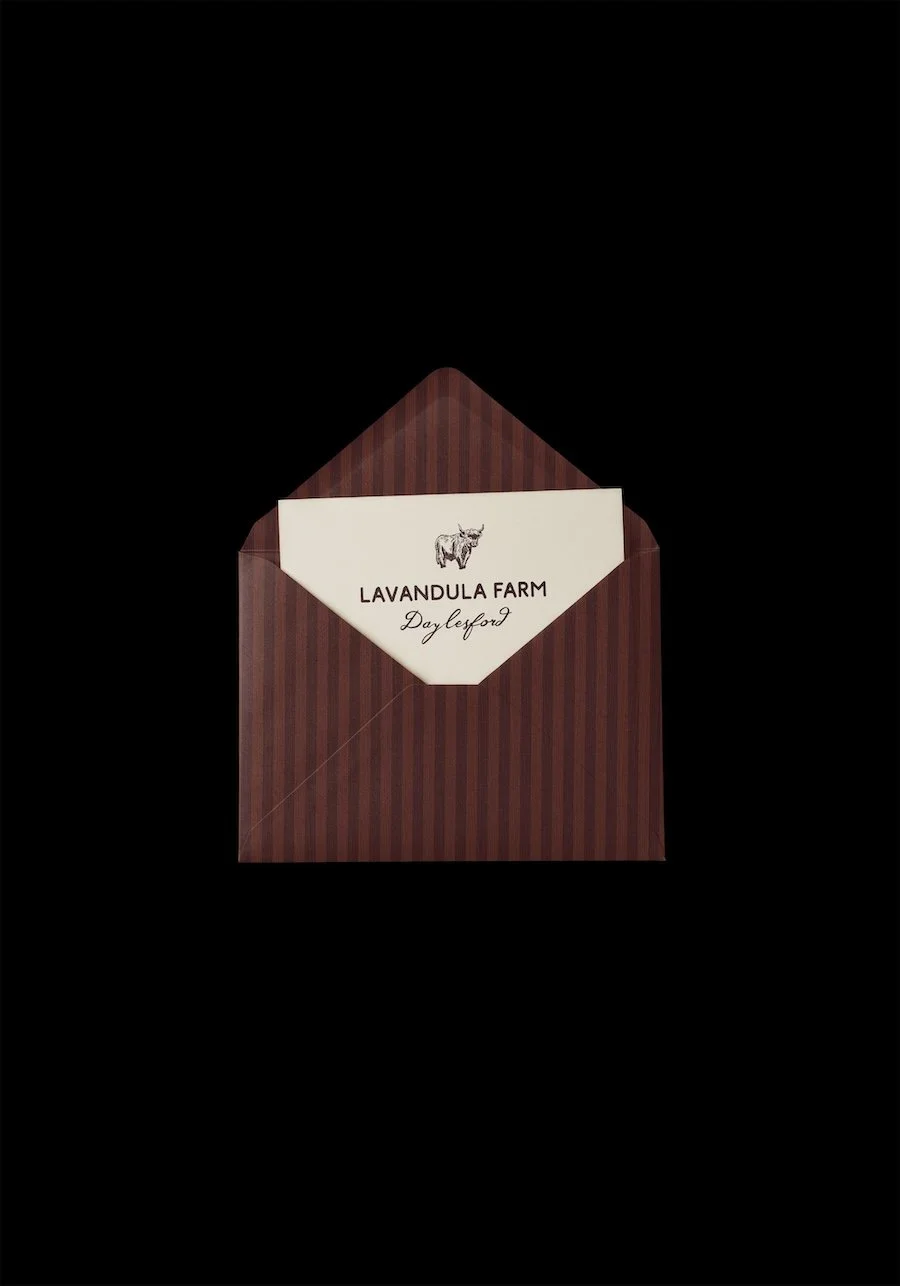 Lavandula Farm envelope mockup