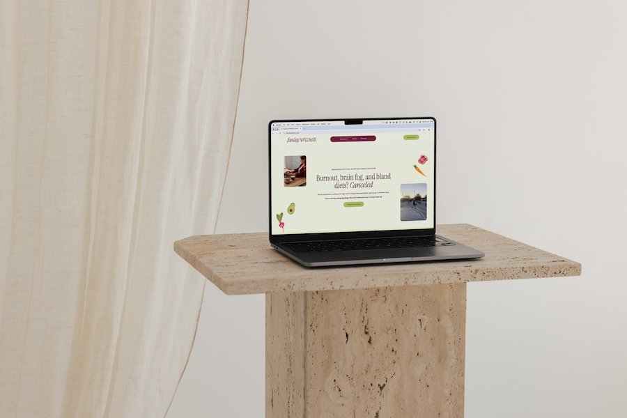 Funday Wellness desktop website landing page