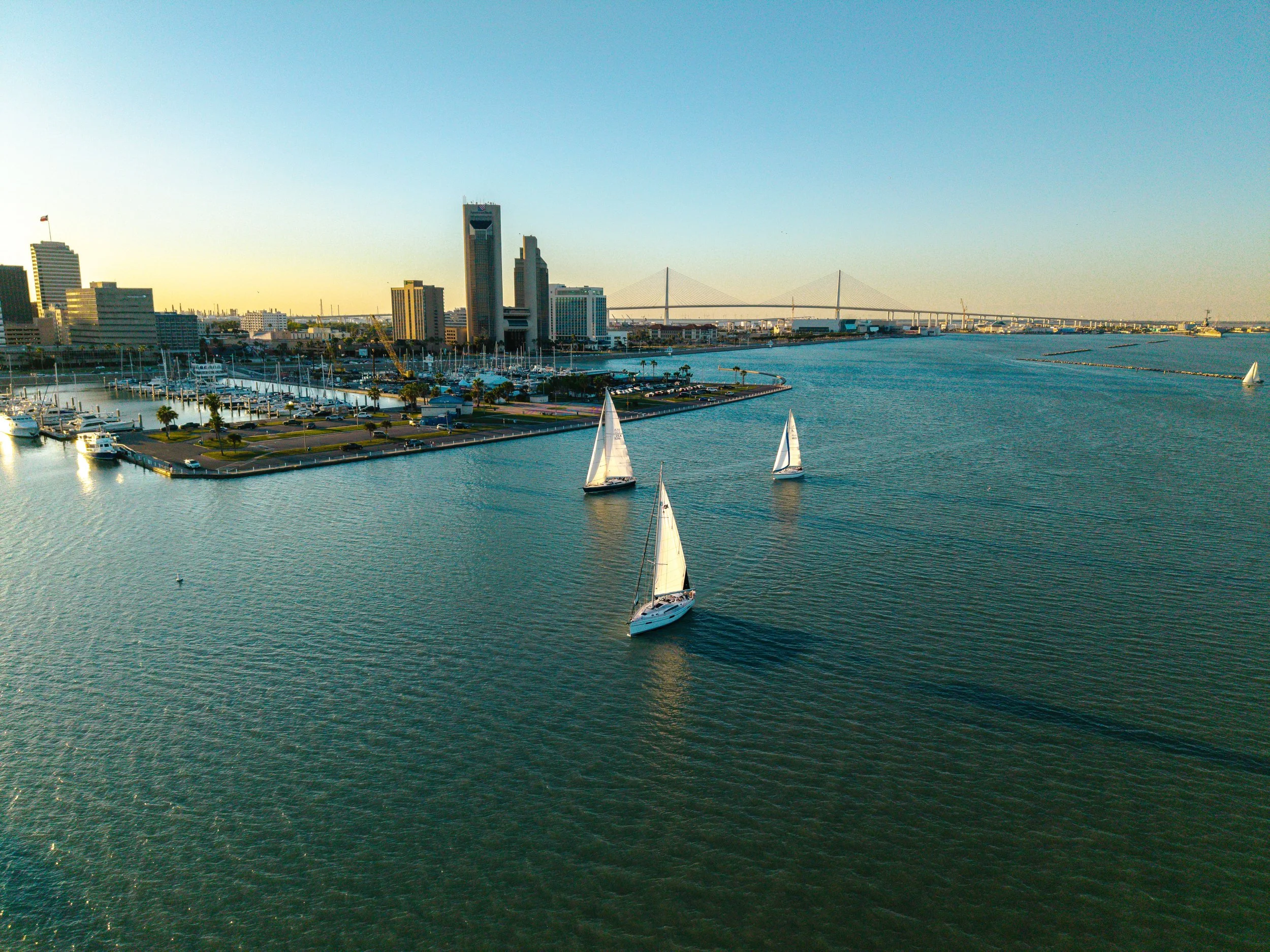 Drone-Beach-Corpus-Christi-Texas-Sail-Boats-Downtown.JPG