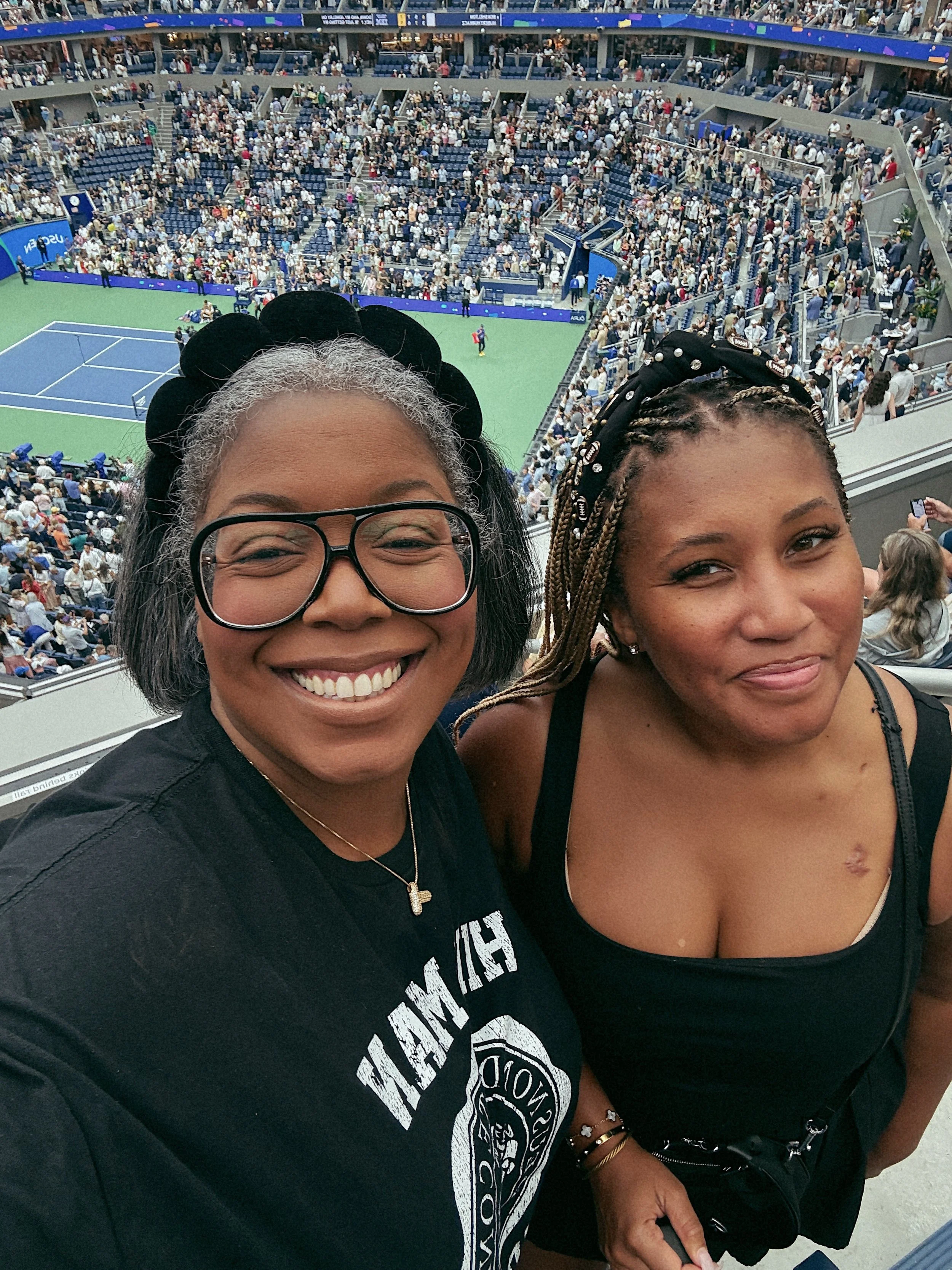 𝗖𝗼𝗿𝗲 𝗺𝗲𝗺𝗼𝗿𝘆: Road tripping to @usopen with my hg @blackgirlslovefootball in my @Cadillac OPTIQ (I&rsquo;ll reveal her govt name next post). ⁣
⁣
Being at 𝗛𝗕𝗖𝗨 𝗟𝗶𝘃𝗲 reminded how much I love us, real bad. Being in spaces with strangers