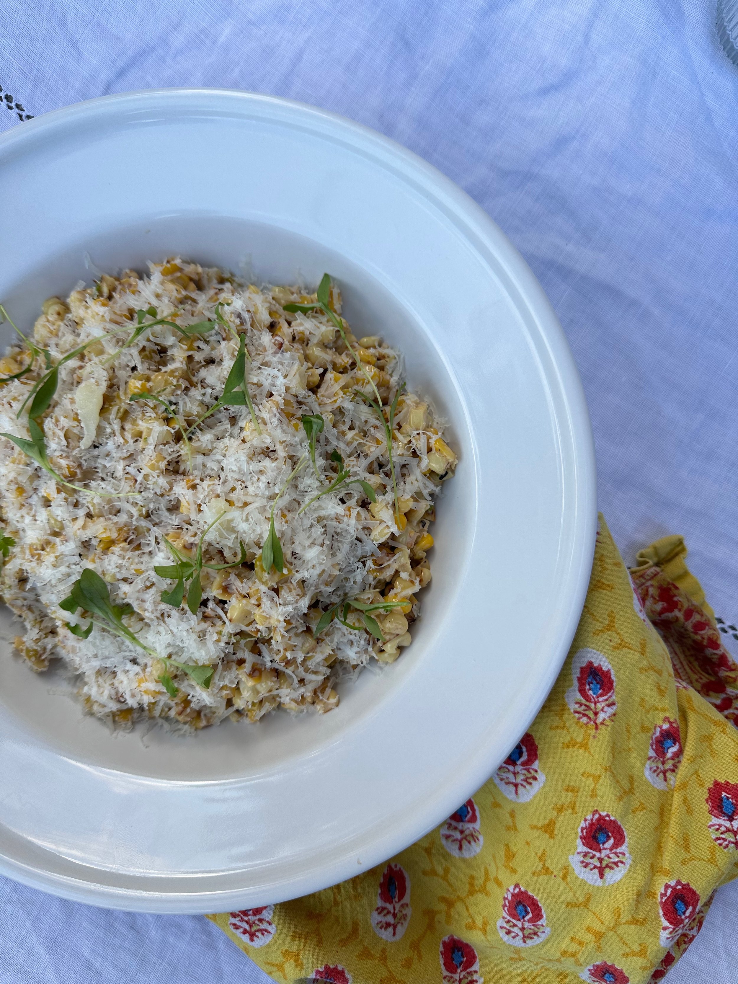 esquites, aquafaba, pimenton