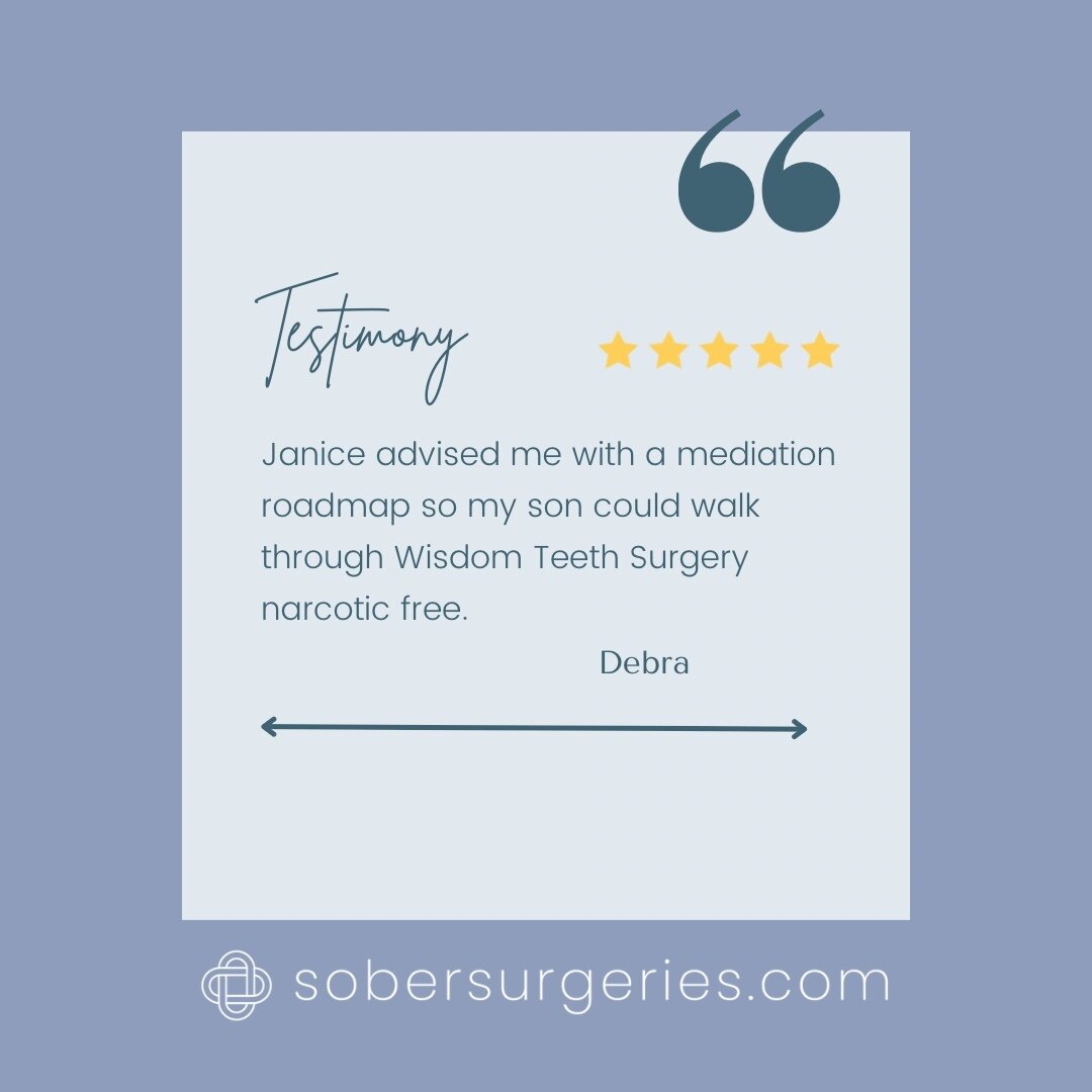 Let Sober Surgeries service your whole family. 

We care, and are ready to guide you with not only your surgery but your loved ones as well. 
 
It matters! 

#sobrietyrocks365
#soberteensurgeries #itmakesadifference #Sobersurgerycoach #hope #soberaf