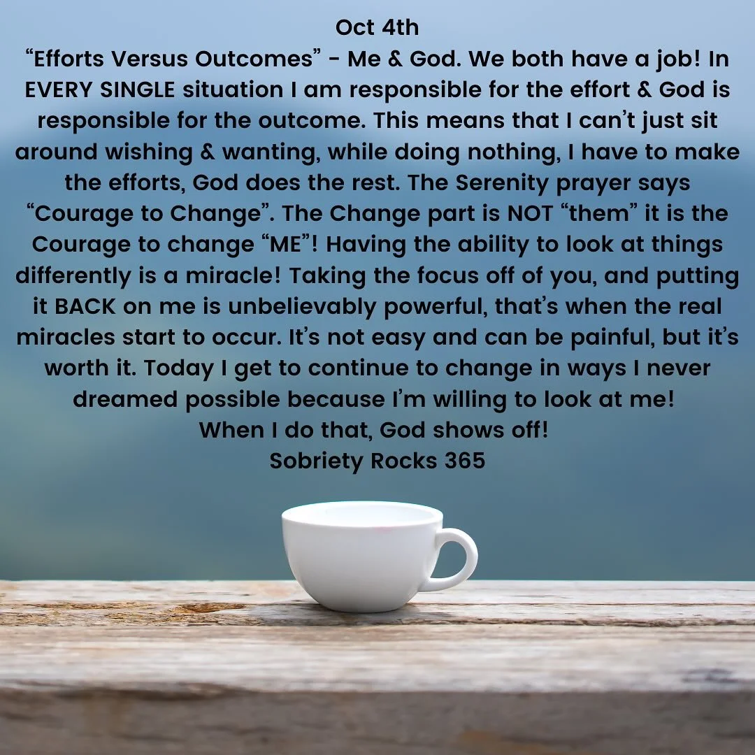 #sobrietyrocks365 #hope #surrender #acceptance #love #12steps #principles #awayoflife #unity #neveralone #sobriety_rocks
#honesty #freedom #acceptance #perceptionshift #yolo #neveraloneagain #unity #sobermoms 
#uponawakening 
#powerinthepause #sobera