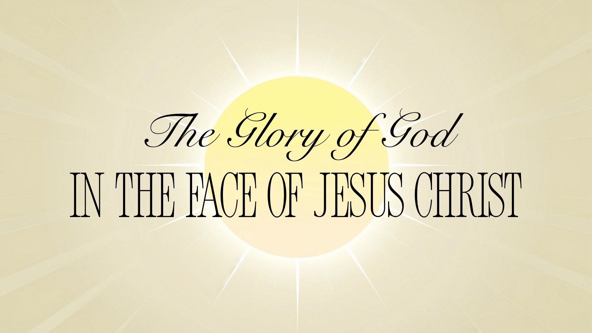 “Soli Deo Gloria” - Matthew 17:1-9