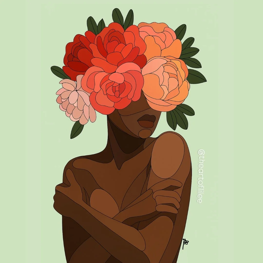 &ldquo;The Beauty of Becoming&rdquo;

A love letter to womanhood &mdash; powerful, vulnerable, blooming. 🌸

What inspired this?  Seeing how often women are taught to quiet their power. This is for the ones blooming loudly.

#DigitalArt #FeminineEner