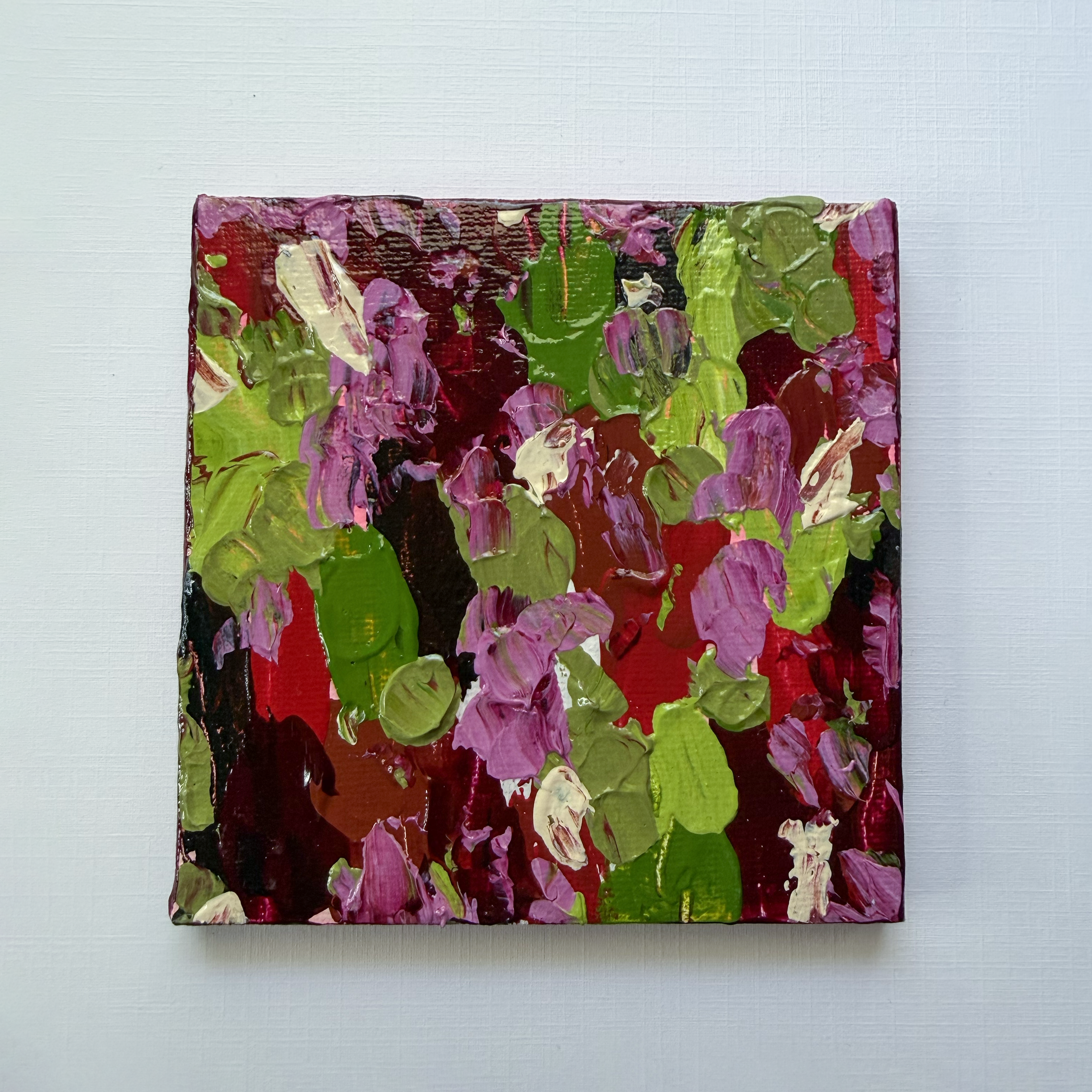 Summer Bloom, 4x4 Original Painting