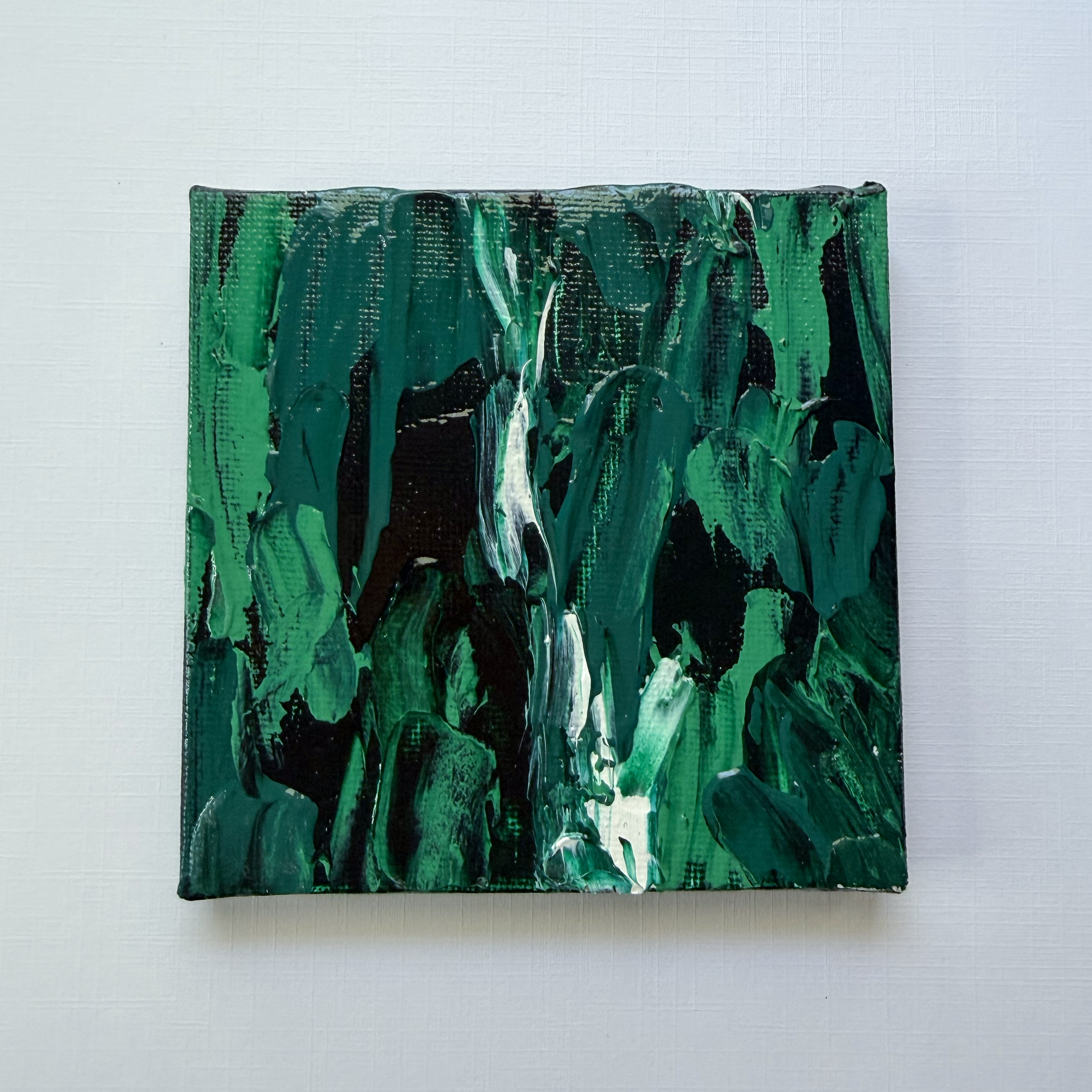 Evergreen, 4x4 Original Painting