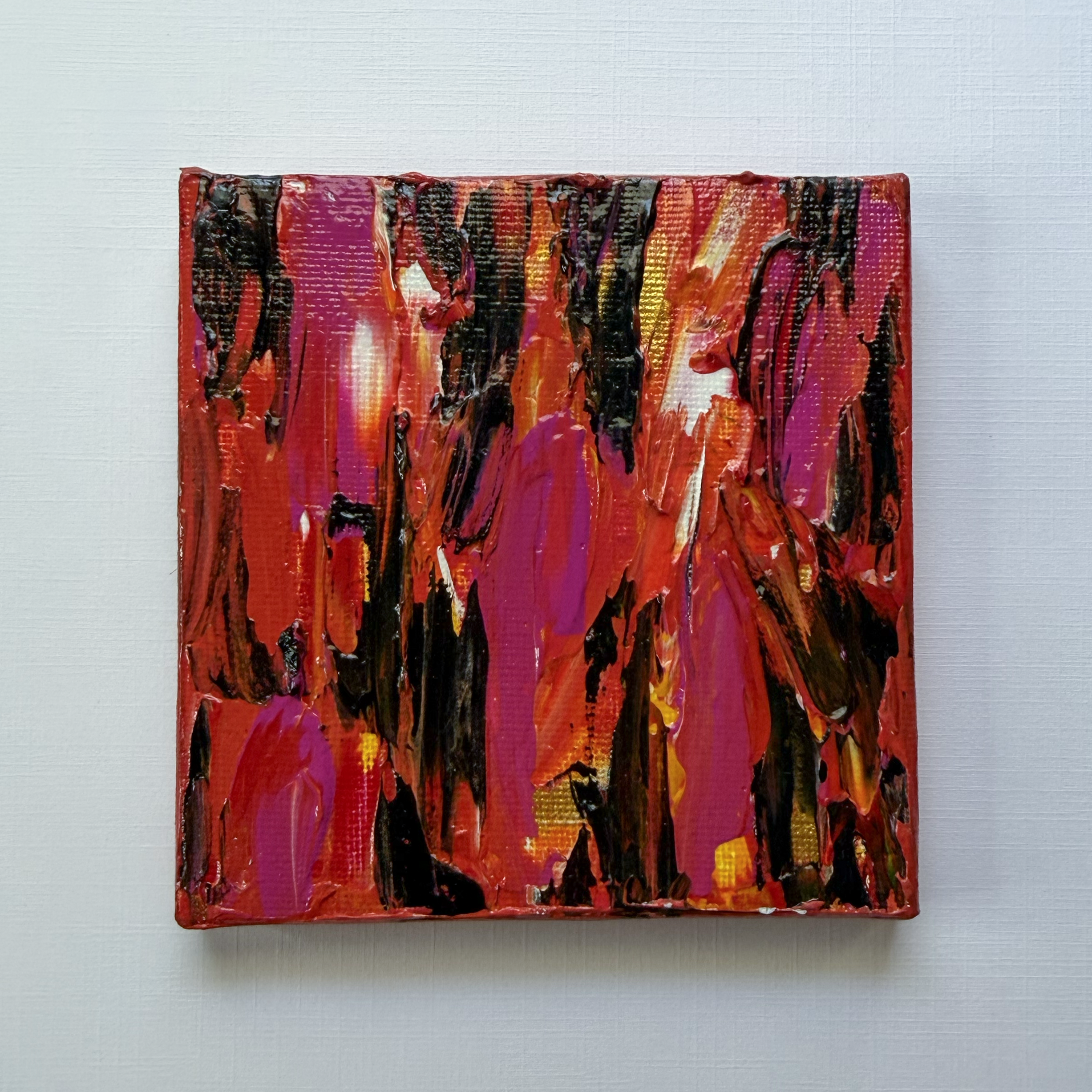 Ember, 4x4 Original Painting