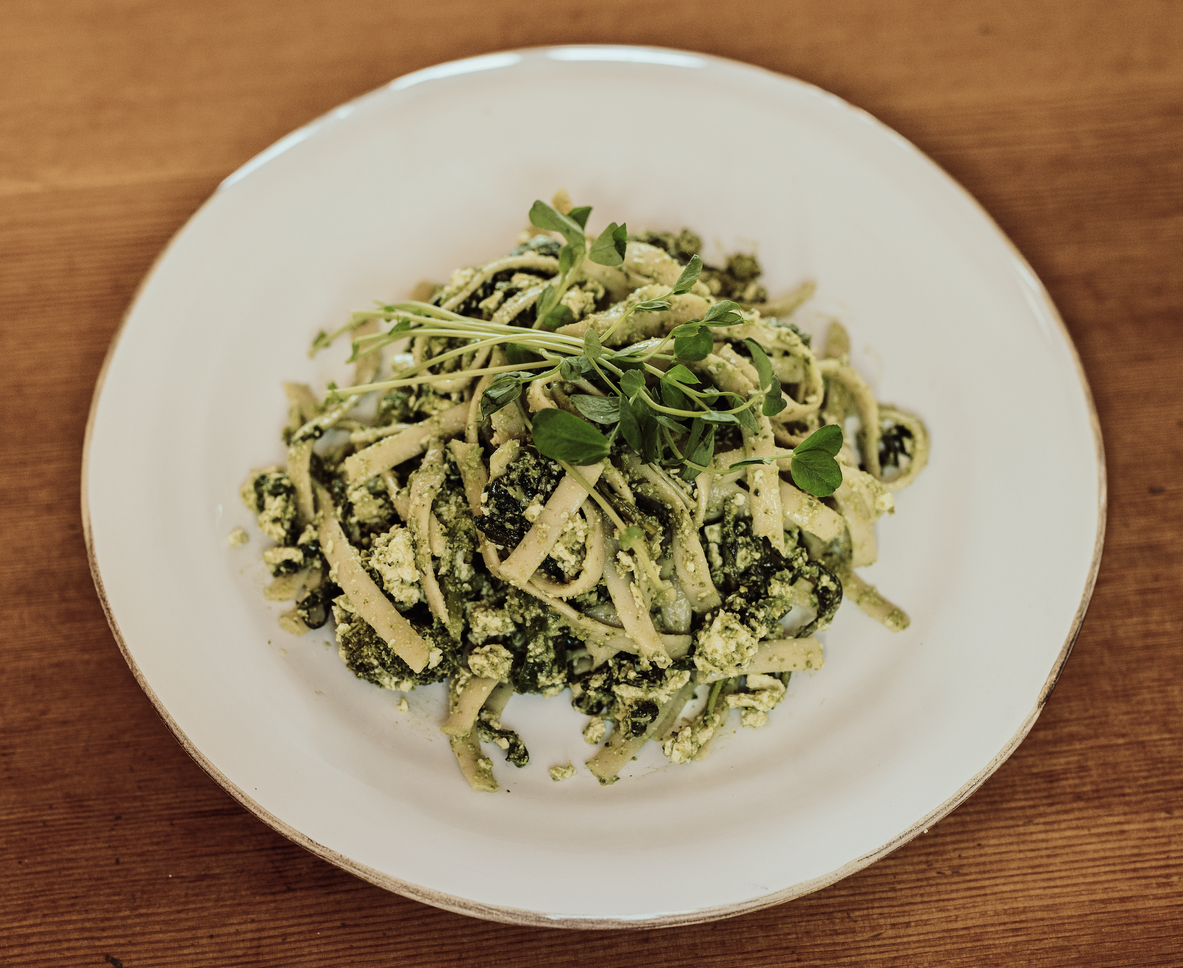 Pesto Tofu Pasta 