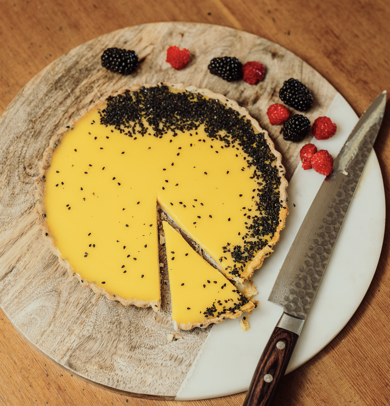 Lemon and Yuzu Tart 